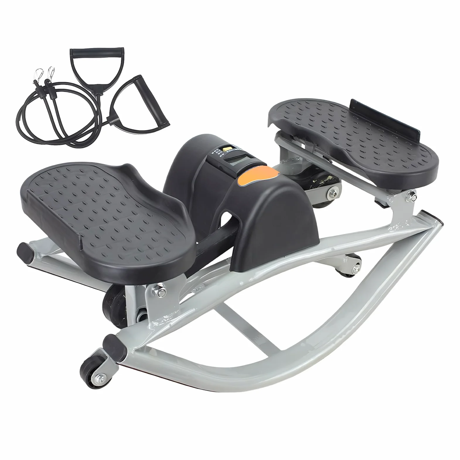Stepper per Fitness a Dondolo Laterale - Macchina per Allenamento Domestico, Stepper Laterale Basso, Attrezzo Portatile per Esercizi delle Gambe con Movimento a Torsione | Attrezzo Compatto e