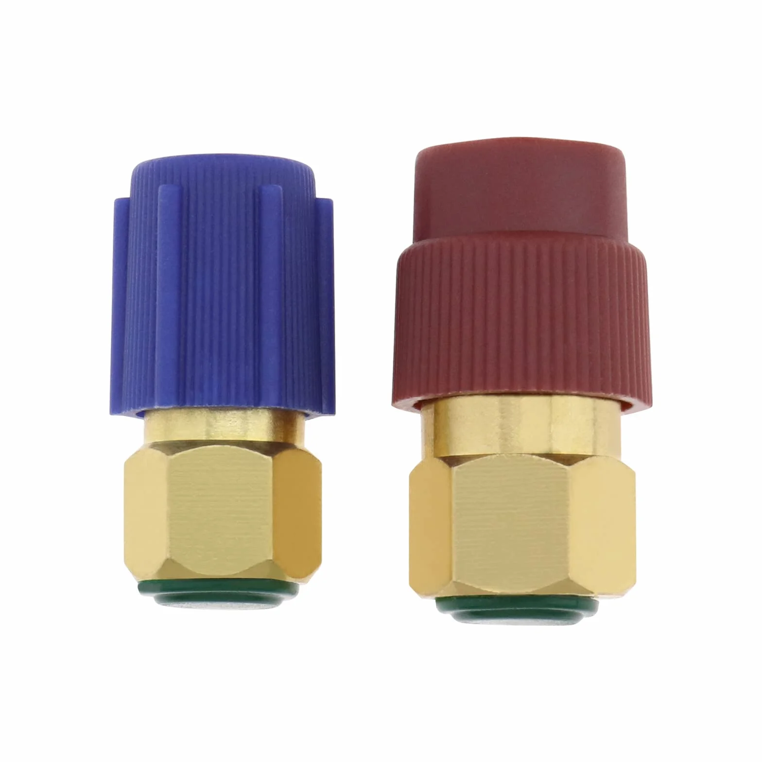 2 adattatori da R12 a R134A per conversione lato basso e lato alto da R12 a R134A connettore retrò compatibile con la maggior parte dei veicoli