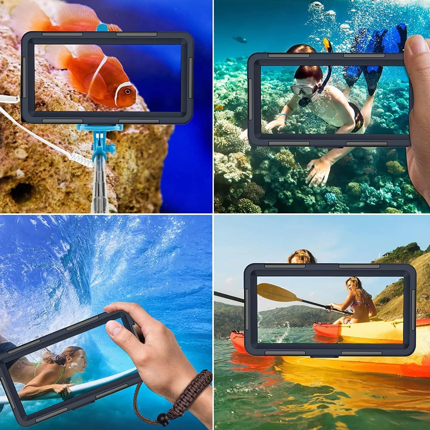 Custodia Impermeabile Smartphone per iPhone Samsung Huawei Snorkeling Surf