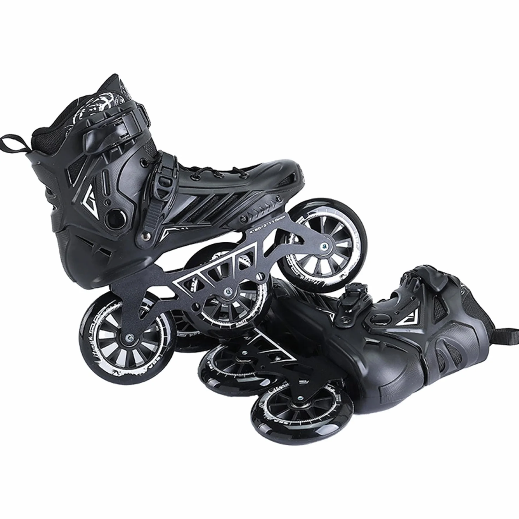 Pattini a Rotelle Adulto 3 Ruote 110 mm Professionali da Corsa Unisex