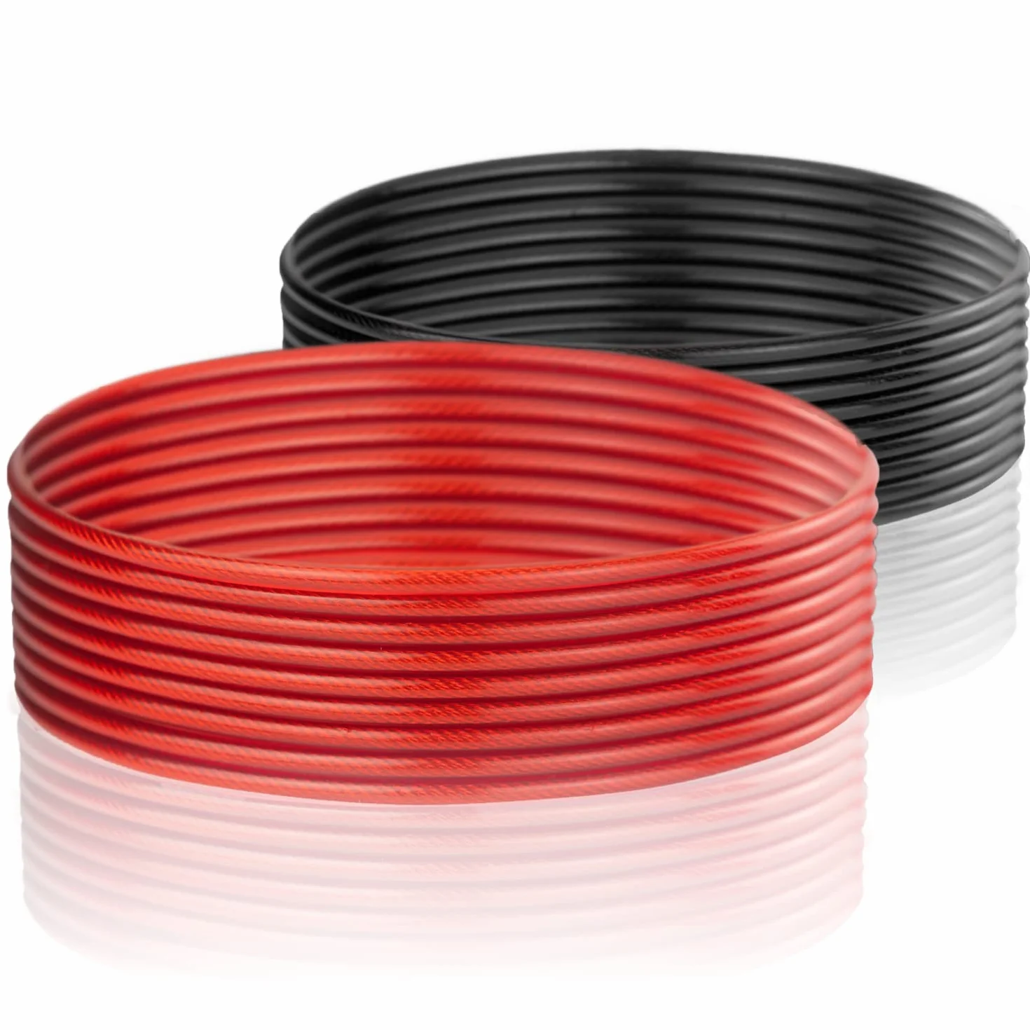 PrimaFit Pro Speed cavi di ricambio per corda per saltare set 2 fili acciaio inossidabile PVC diametro 3 mm lunghezza 3 m