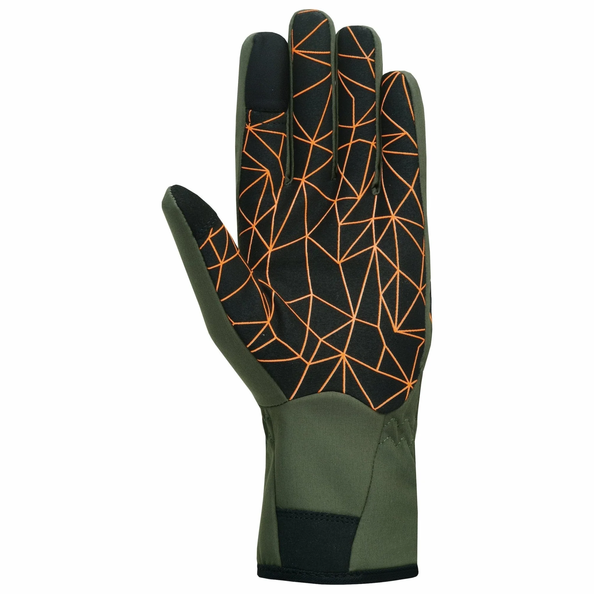 KONUSTEX Guanti da caccia FRONDIS, verdi, con rinforzi sul dorso e sulle zone di usura, touch screen sul pollice e indice (L)
