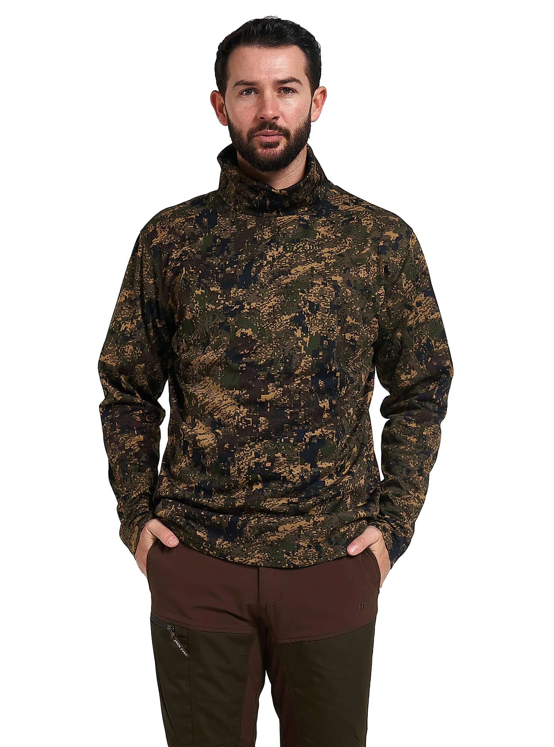 JACK PYKE Top con scollo a rullo