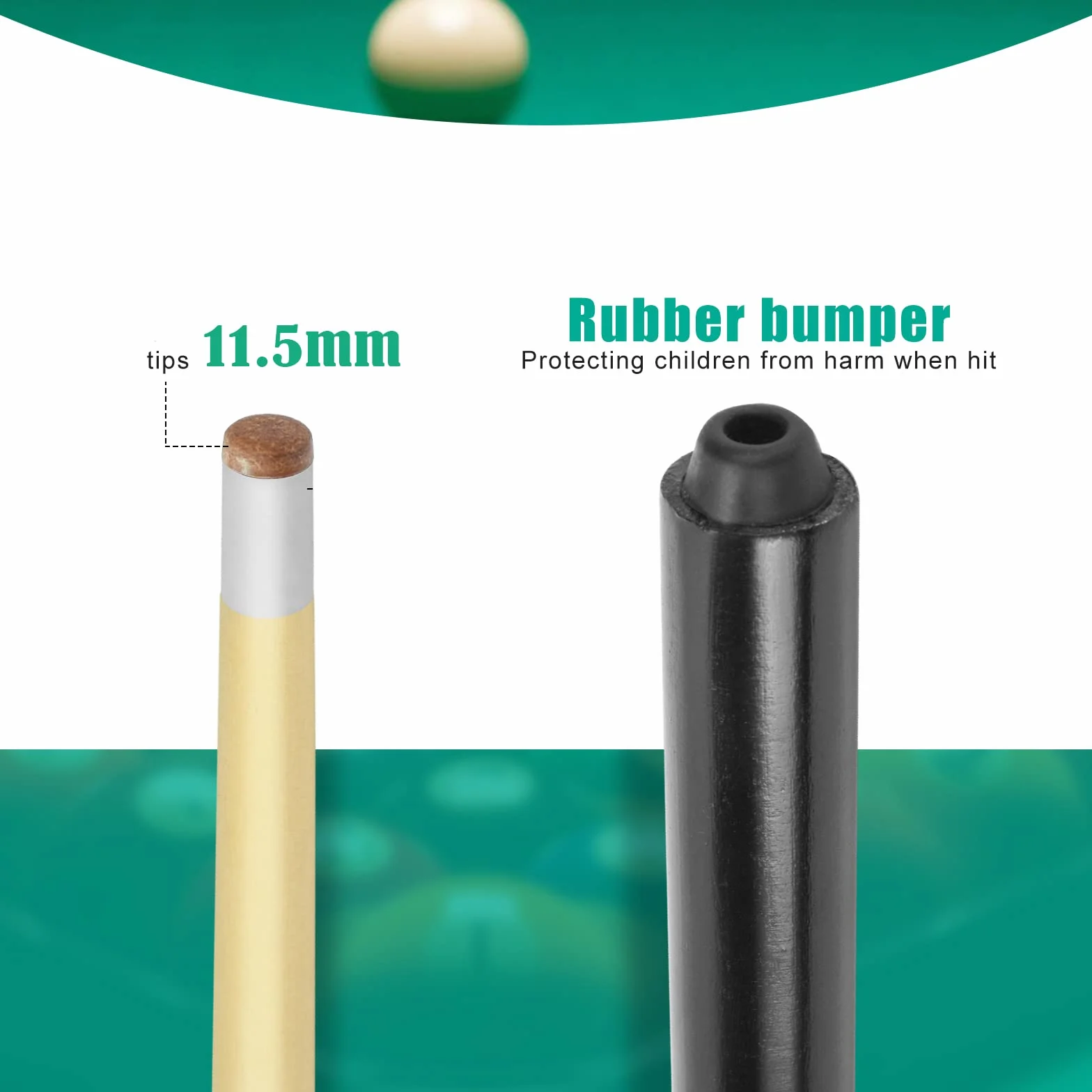 Hardwood 19Inch Mini Pool Cue Stick for Kids Billiard Cue