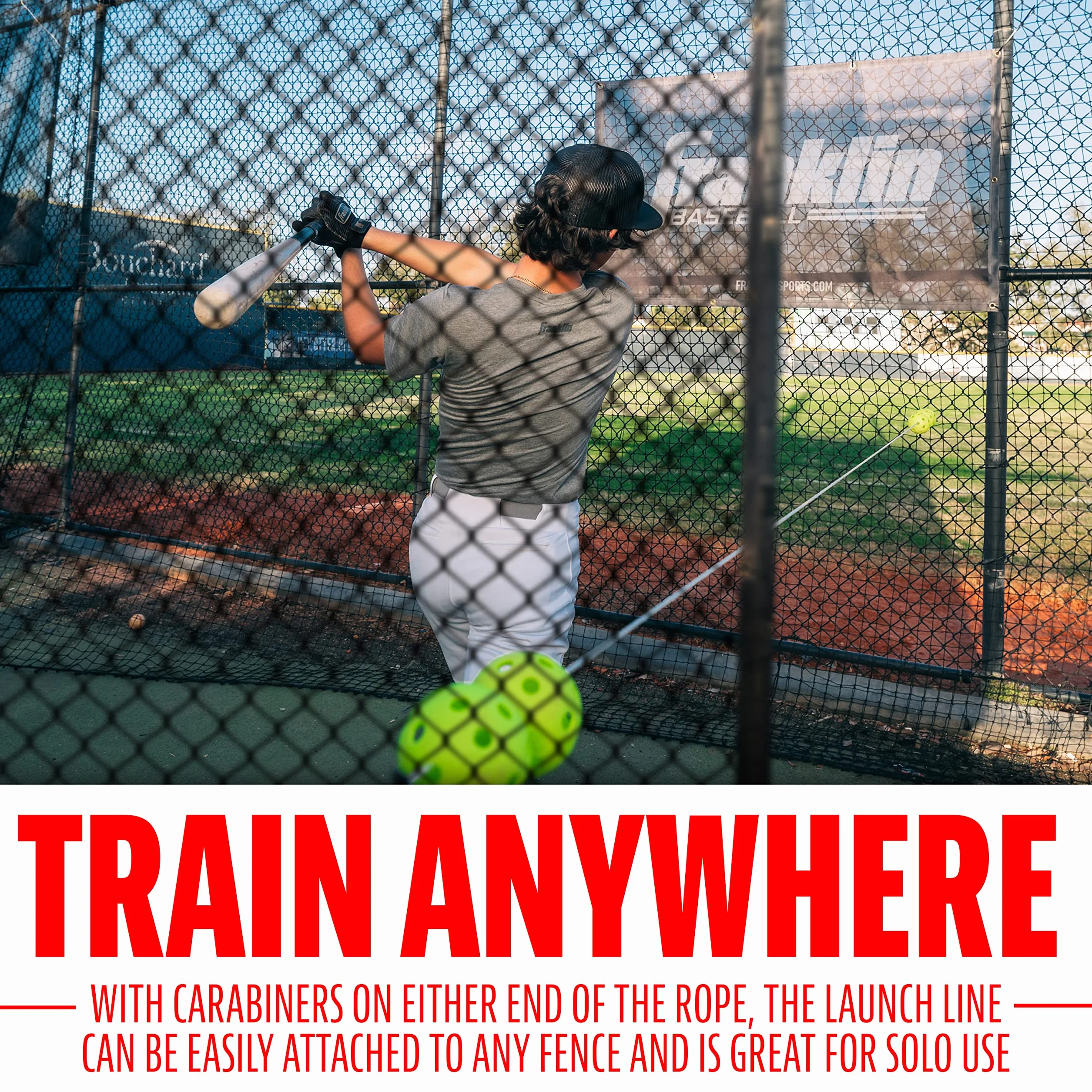Franklin Sports Launch Line Baseball Hitting Trainer, Aiuto Allenamento Unisex-Adolescente, Bianco/Giallo