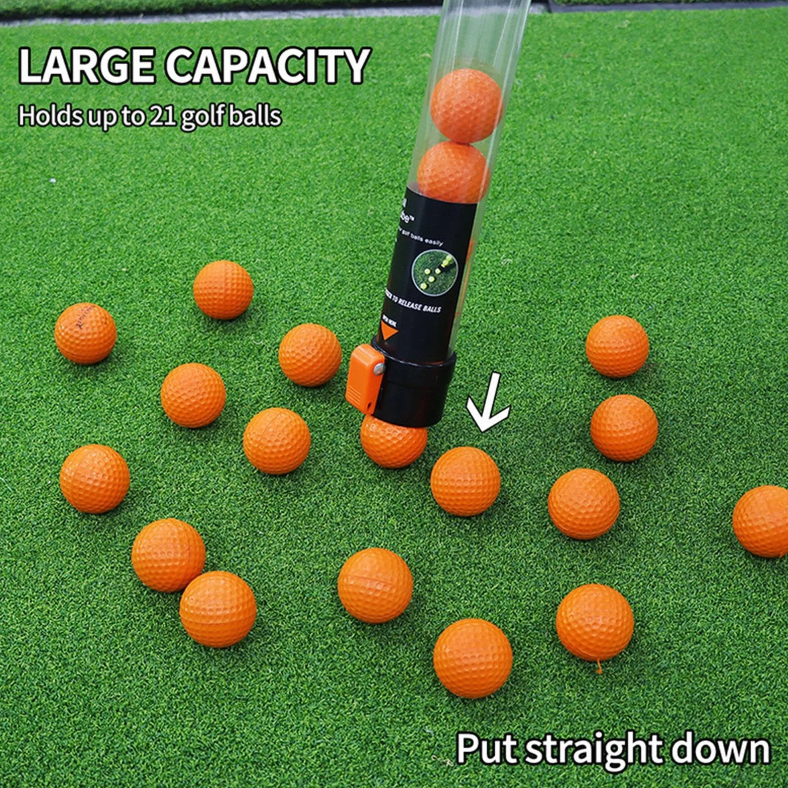 Tubo superiore per recupero delle palline da golf, tubo superiore per la raccolta delle palline da golf,Retriever multifunzionale di grande capacità | Strumenti di raccolta leggeri e