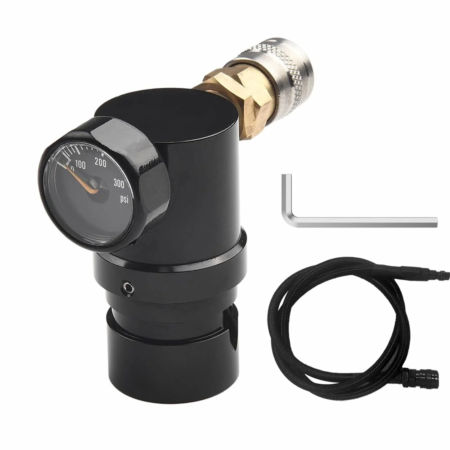 Regolatore Del Serbatoio Dell'aria Per Compressore D'Aria Pcp Paintball Regolatore Dell'Aria Hpa Micro Mr, Pressione Di Uscita 40-200psi Dell'Aria Per Paintball E Indicatore Della Valvola
