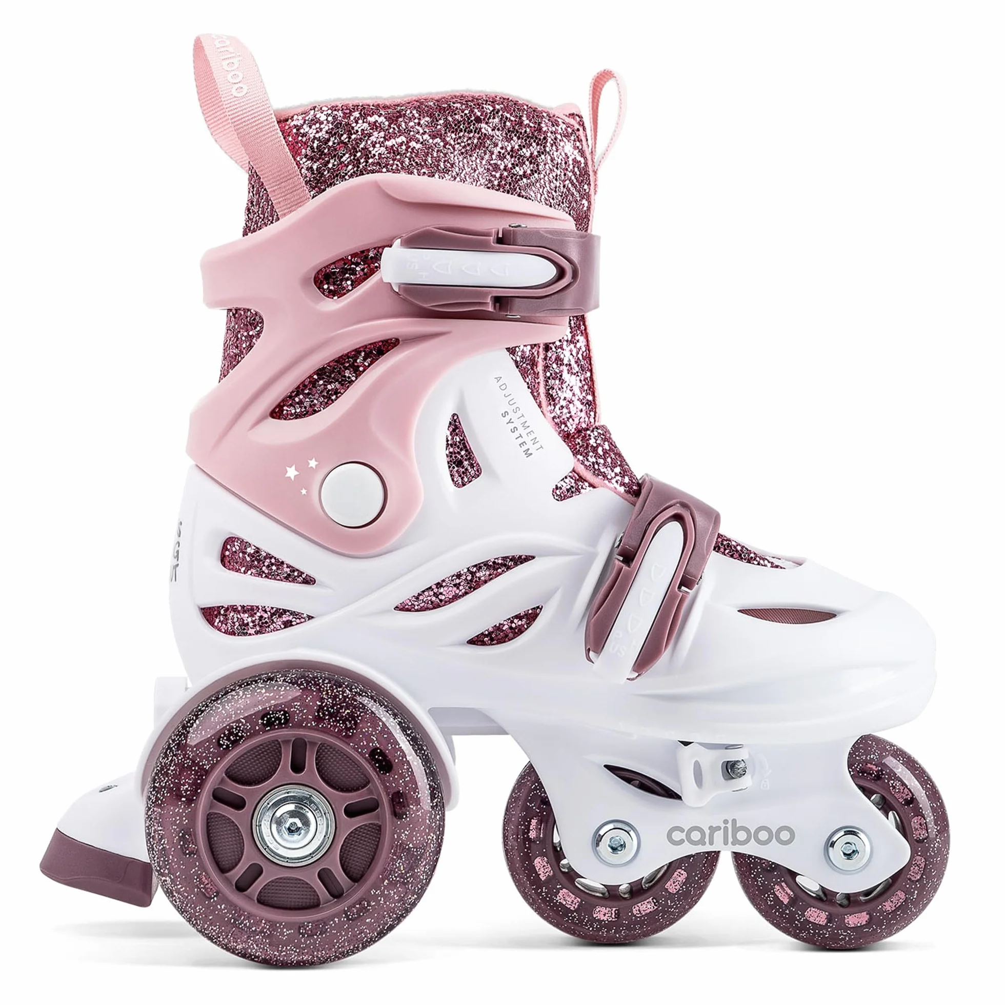 Cariboo Pattini A Rotelle Per Bambini Per Principianti Regolabili Con Ruote Broccato Ballerina