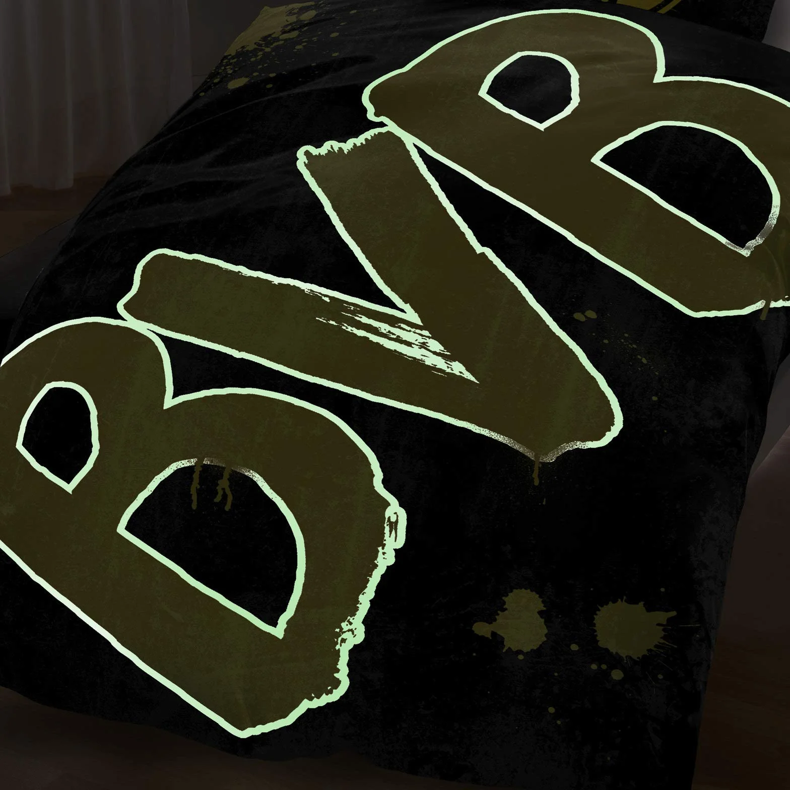 Borussia Dortmund BVB-Bettwäsche Glow in The Dark 135x200cm