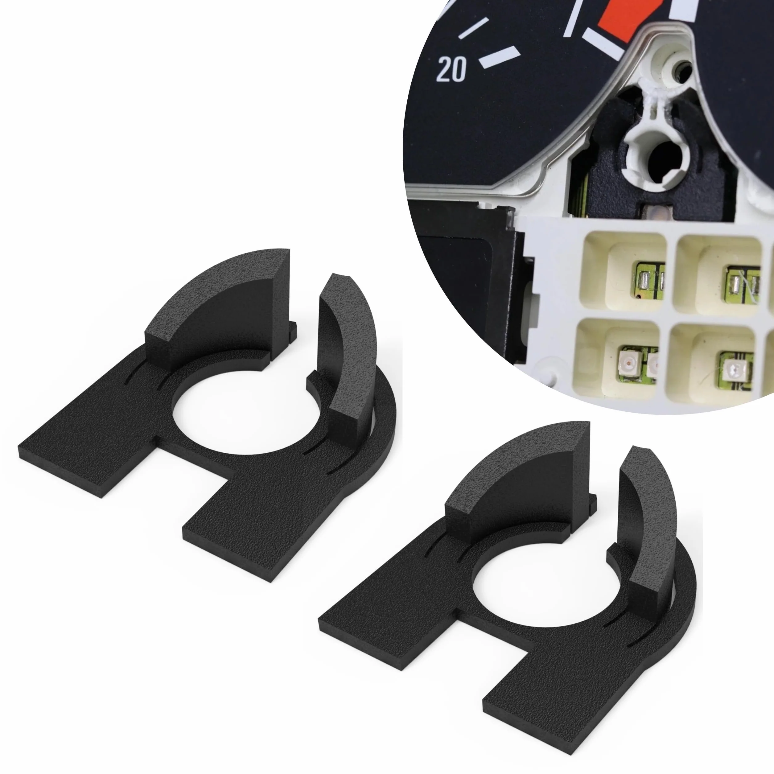 Set di 2 tachimetro/strumenti combinati, per riparazione, compatibile con BMW Serie 3 E46, ricambio per regolazione dell'ora sul cruscotto