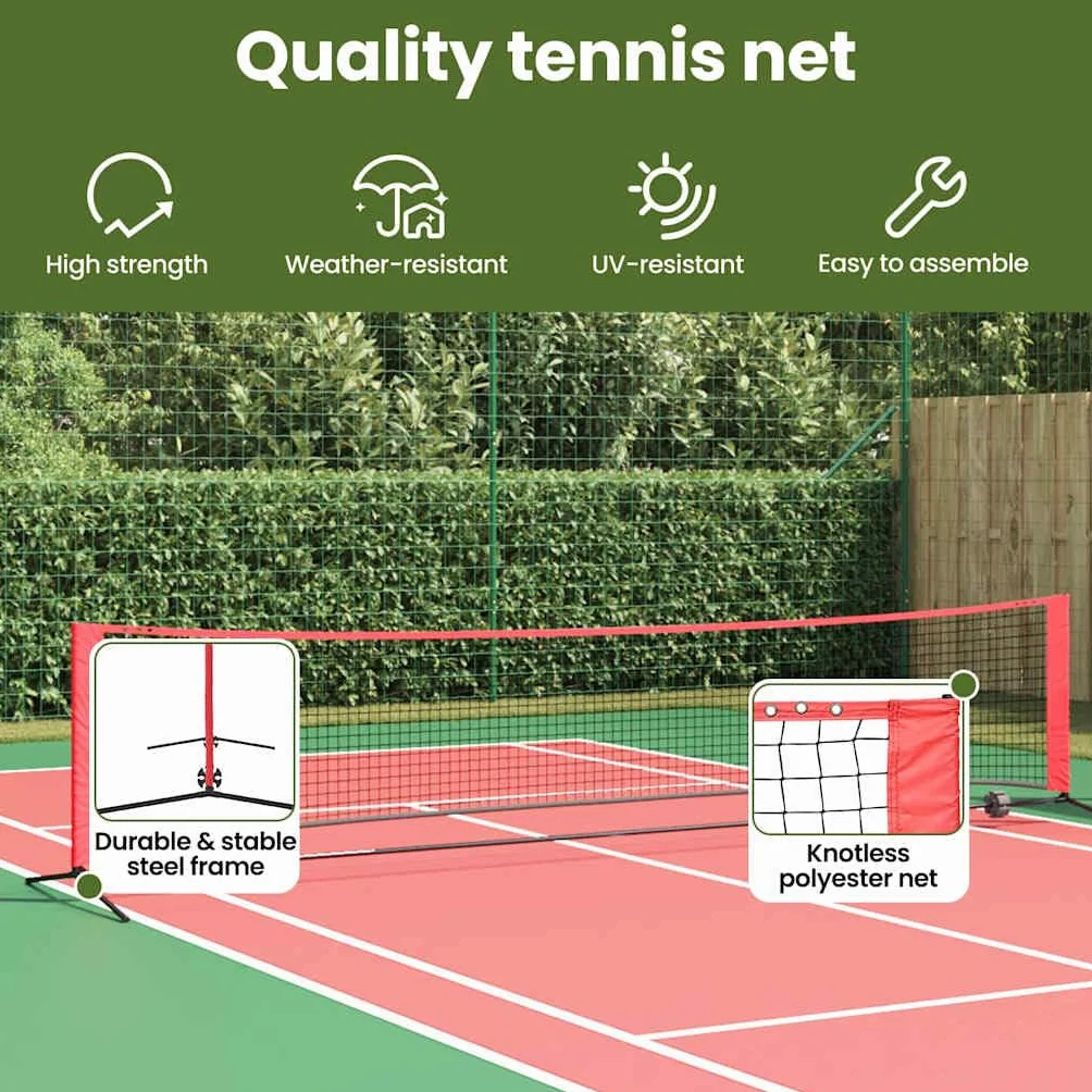 vidaXL Set da tennis pieghevole, accessori sportivi per attività all'aria aperta