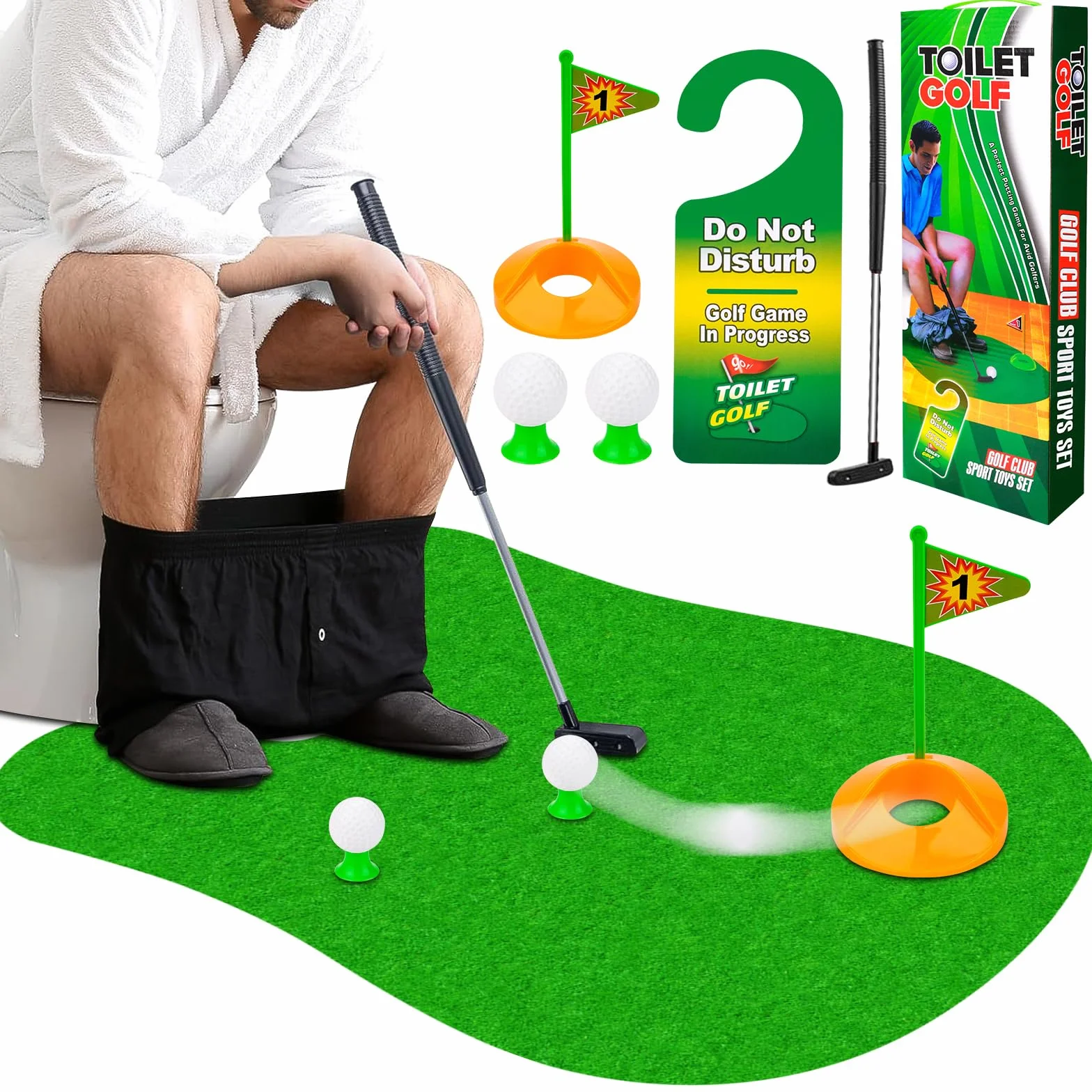 Pipihome Golf da Bagno Minigolf Regalo Uomo
