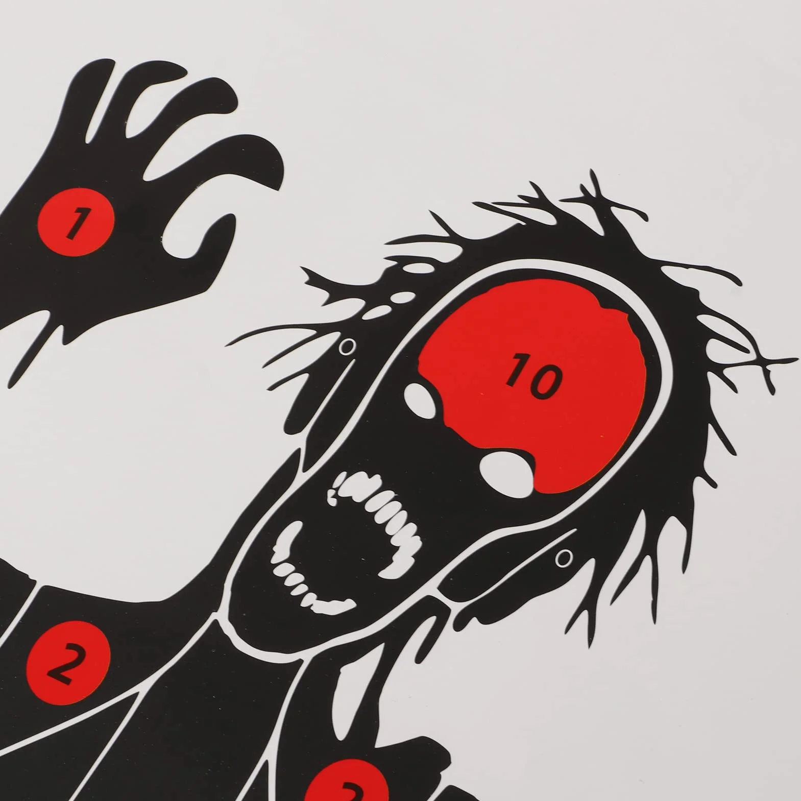 Carta Obiettivi di Tiro 10 Pezzi Teschio Zombie 45x32cm per Tiro con Frecce Caccia