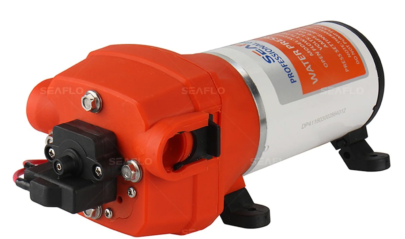 SEAFLO POMPA AUTOCLAVE ACQUA silenziosa da 12V 17 litri con PRESSOSTATO Barca Camper