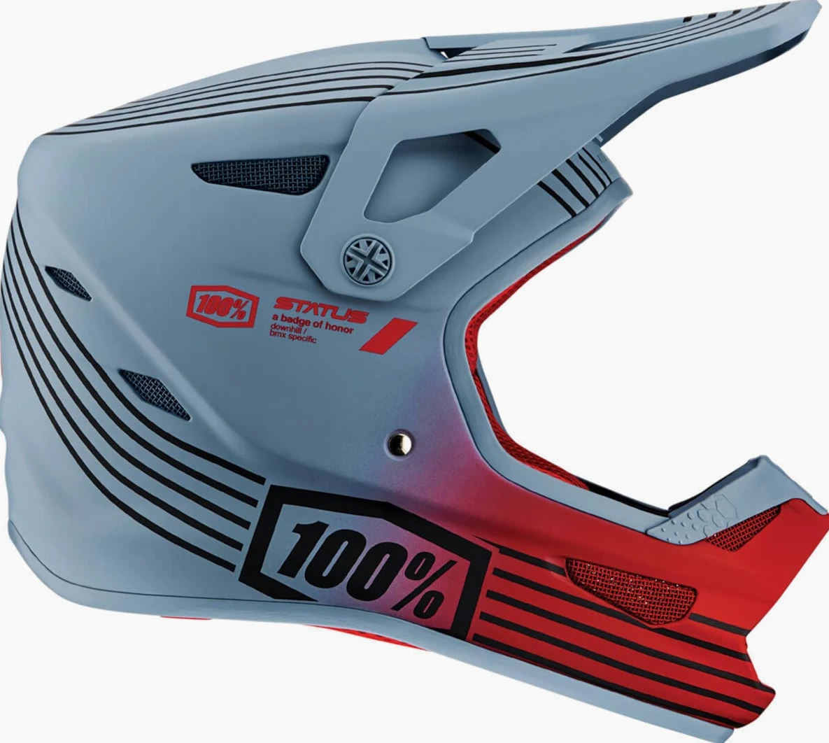 100% CASCOS Status Helmet Caltec/Grey-XL, Casco Unisex-Adulto, Multicolore, Estándar