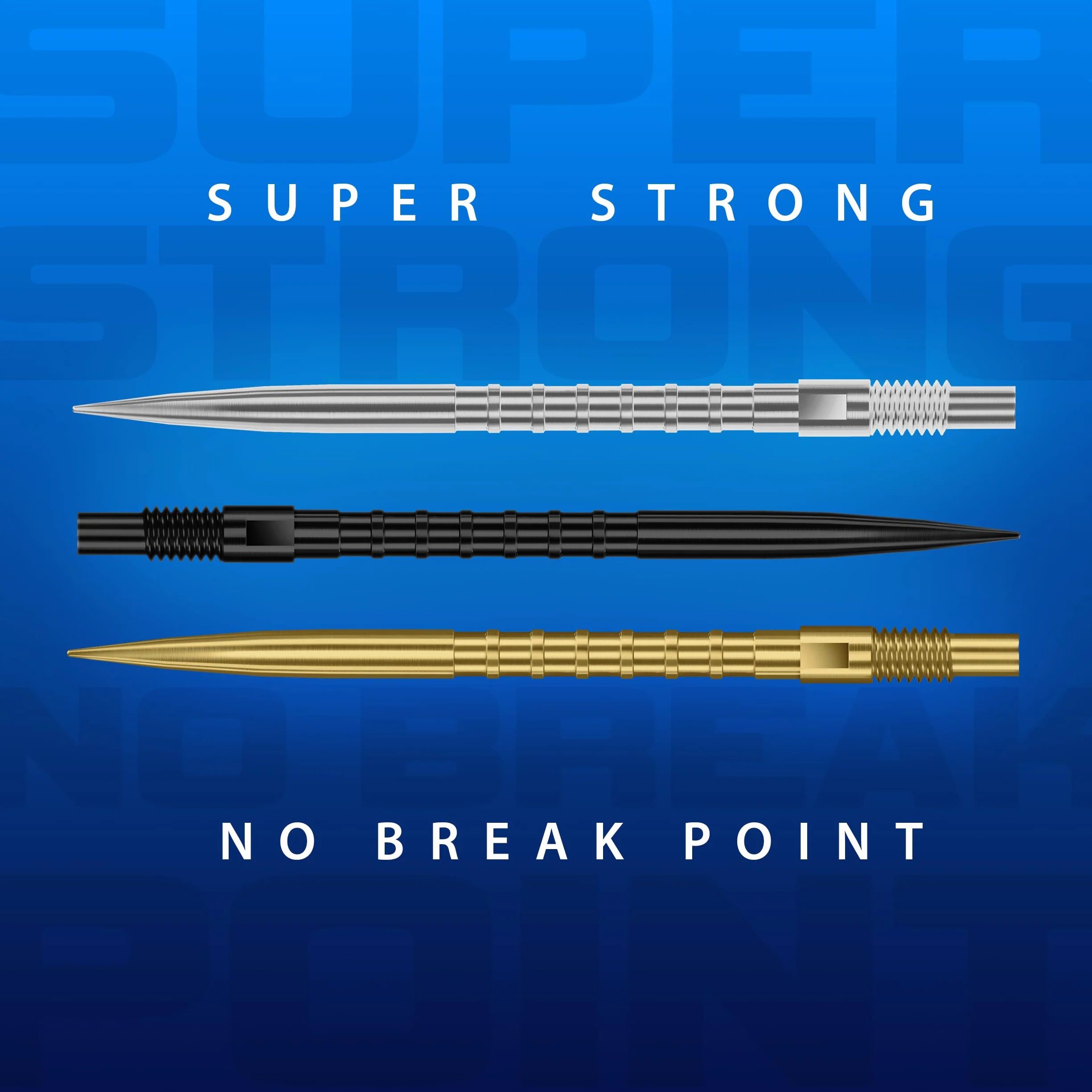 Harrows HM Grip Heavy Metal Quick Points 30 mm punte freccette Ryan Searle anelli quadrati sistema rapido nero