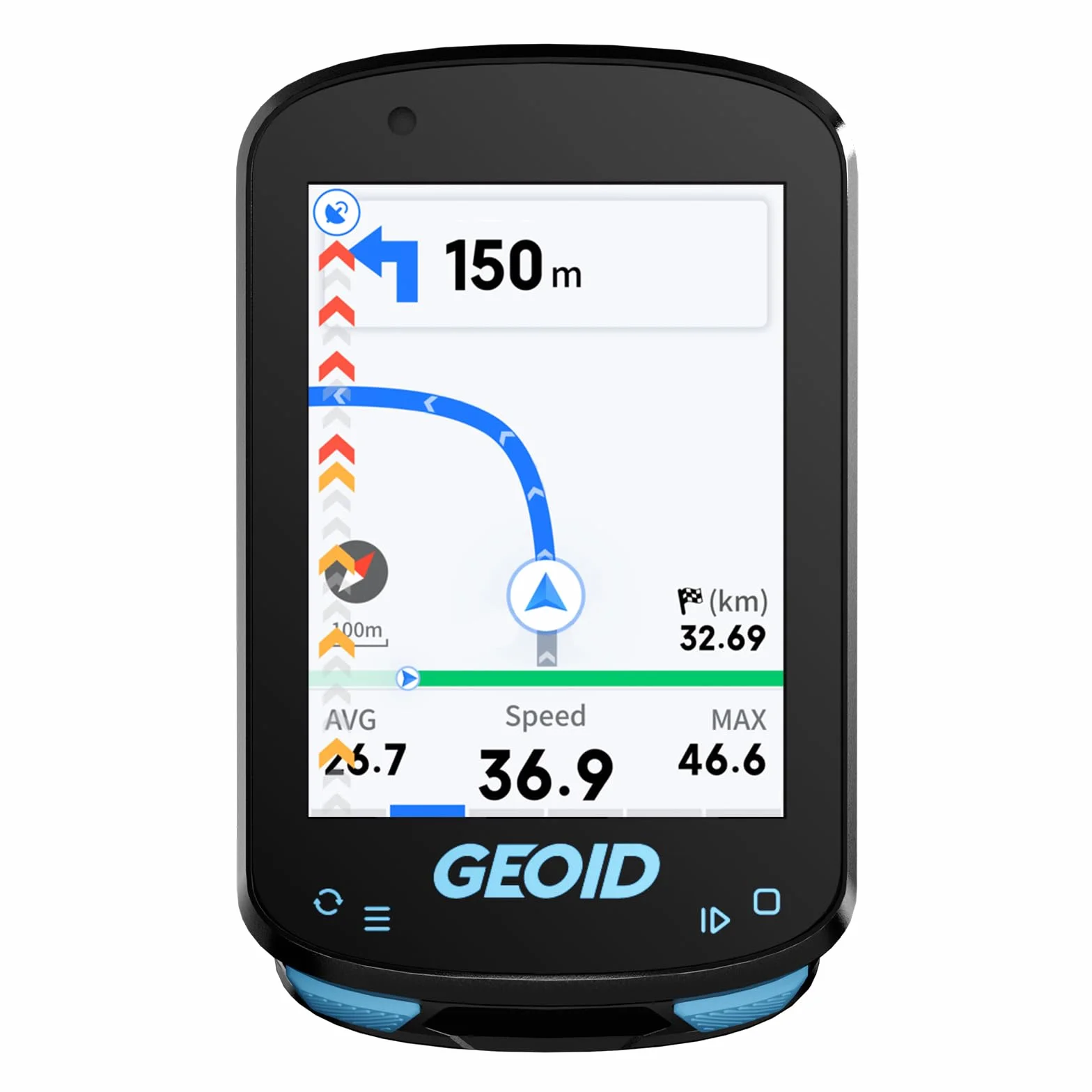 GEOID CC600 Ciclocomputer GPS Bici 2,4" Schermo a Colori Bluetooth WiFi ANT+