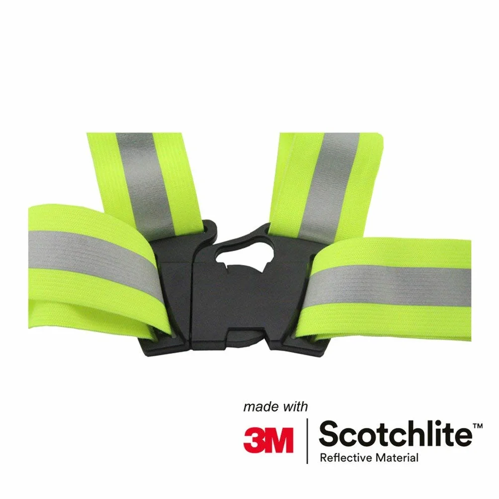 Salzmann Gilet Riflettente Alta Visibilità 3M Scotchlite per Ciclismo Corsa Jogging
