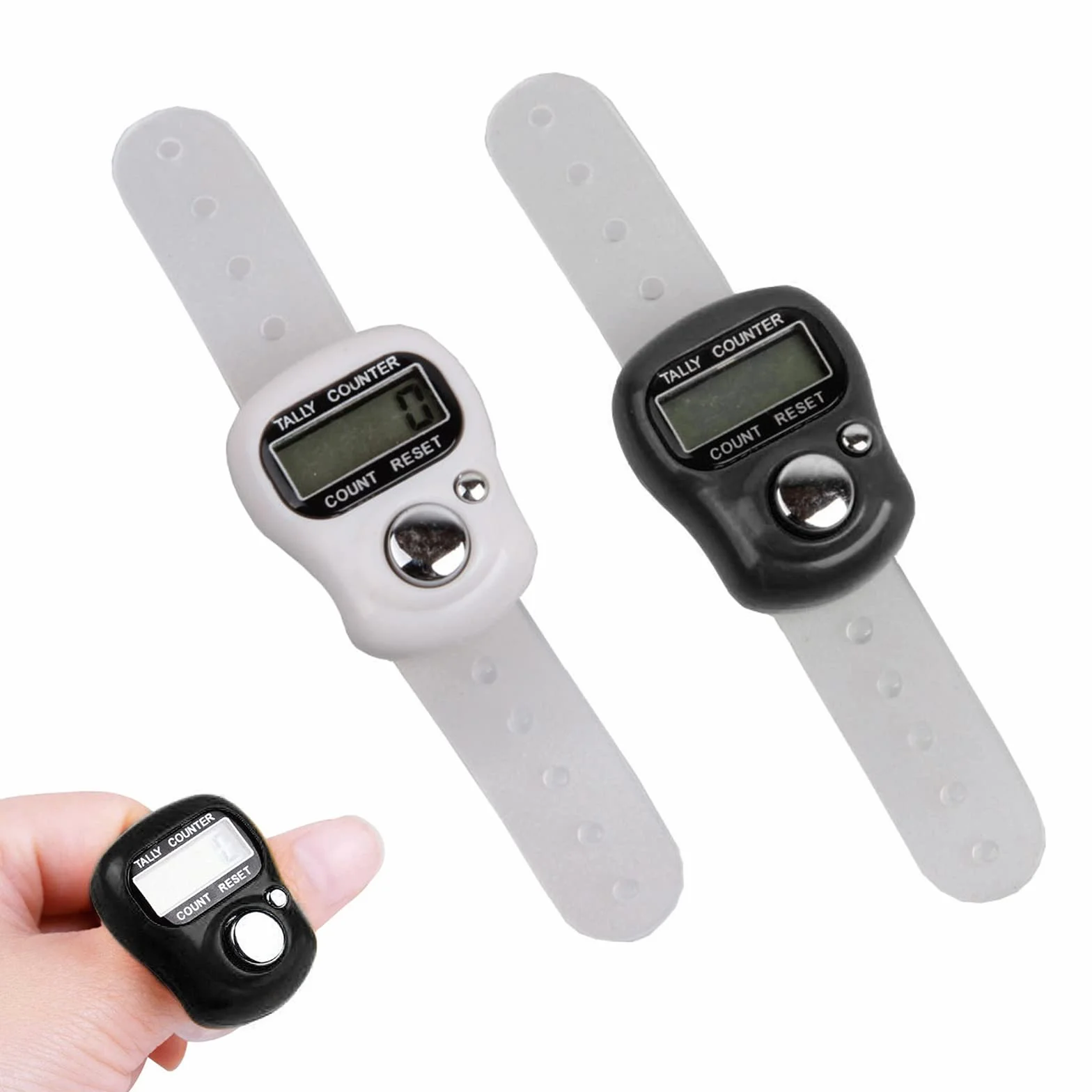 Contatori da Dito Elettronici, Mini Contatore Digitale a LED, Contatore Manuale Elettronico (2)