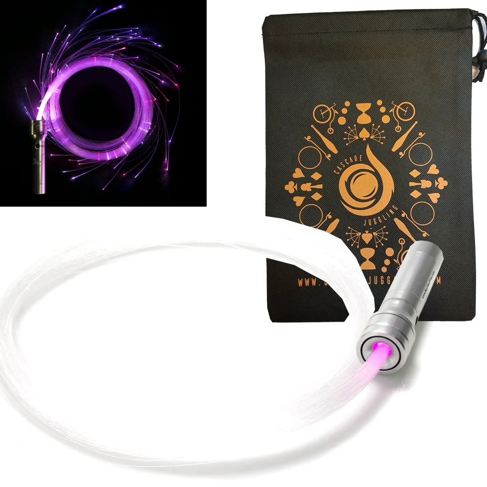 Flies v4 Pixel Whip and Cascade - Frusta a LED in fibra ottica, Spinning Prop