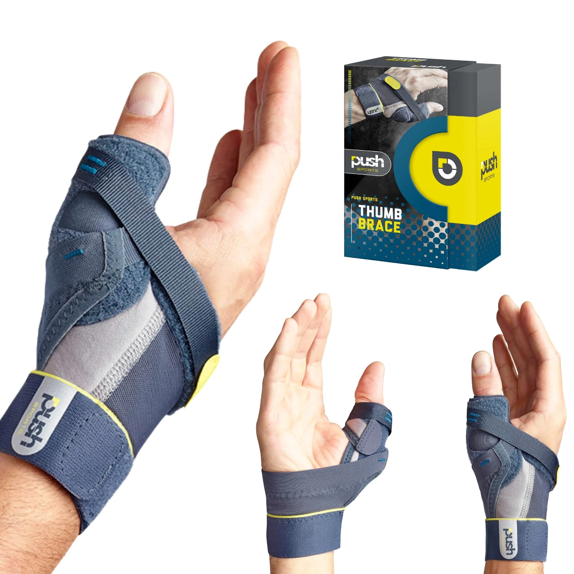 Push Sports - Supporto per pollice per sciatori, per rotture parziali o instabilità del giunto MCP-1