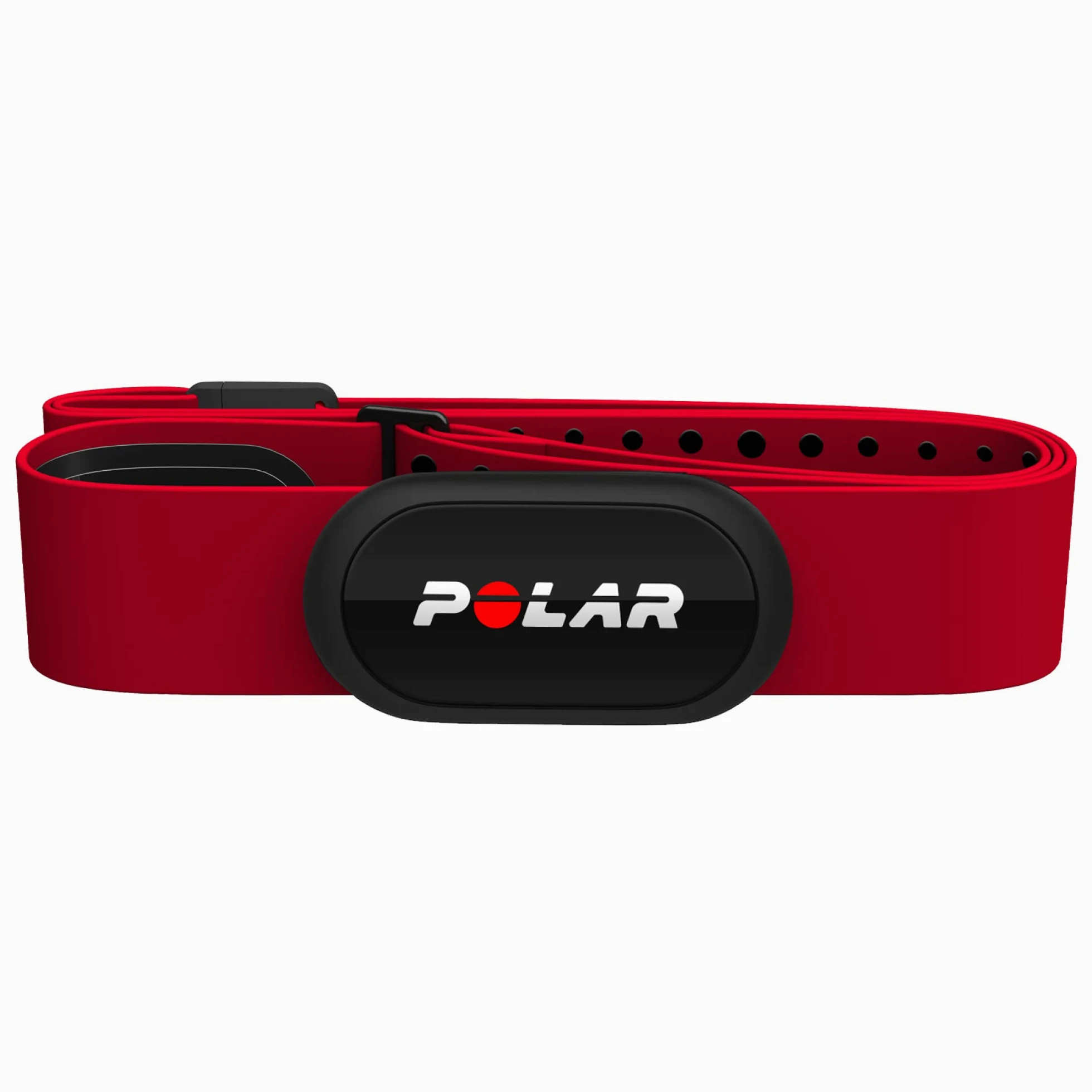 Polar H10, Sensore di Frequenza Cardiaca Toracico, Unisex, con Trasmissione Ant+ e Bluetooth, Memoria Interna, Impermeabile, Elastico Comodo e Stabile, Rosso, M-XXL, H10