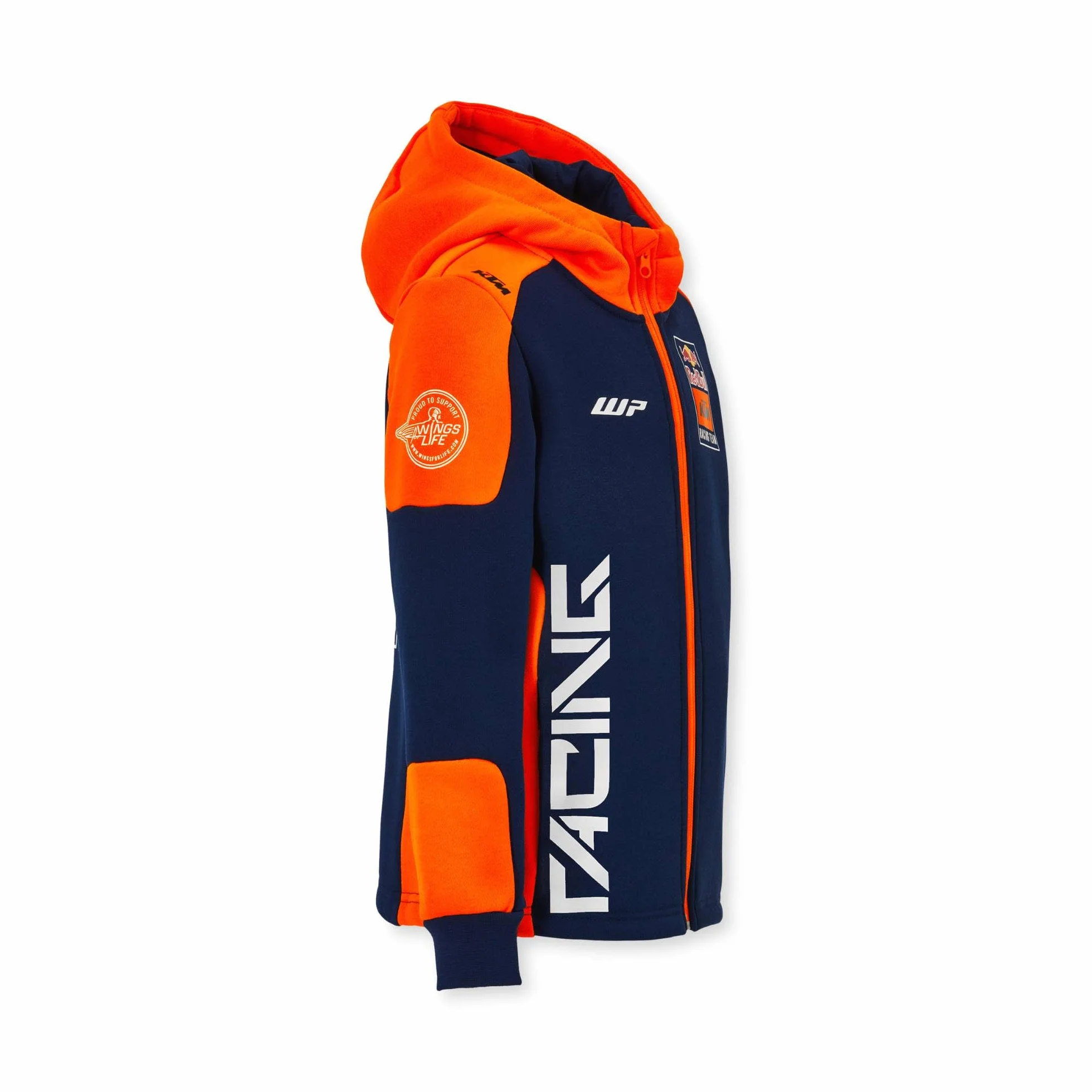 Red Bull Felpa con Cappuccio con Zip Replica Team KTM Bambino 140 Blu Arancione