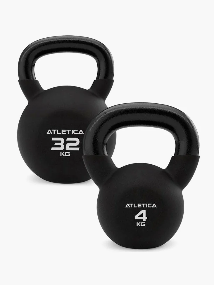 ATLETICA Kettlebell | 4 kg-32 kg | Look & Feel di alta qualità | Doppio rivestimento in neoprene, dimensioni a scelta