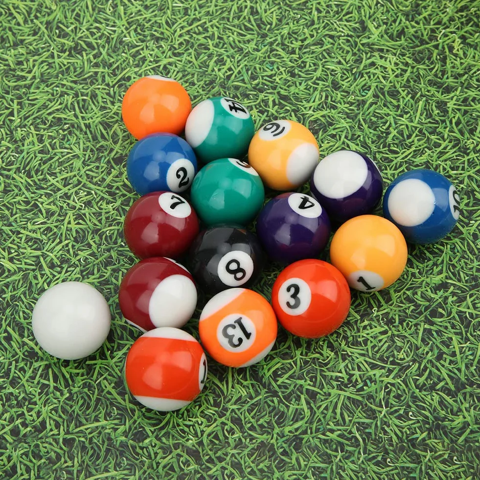 Set di Palline da Biliardo 16 Pezzi 32mm Resina