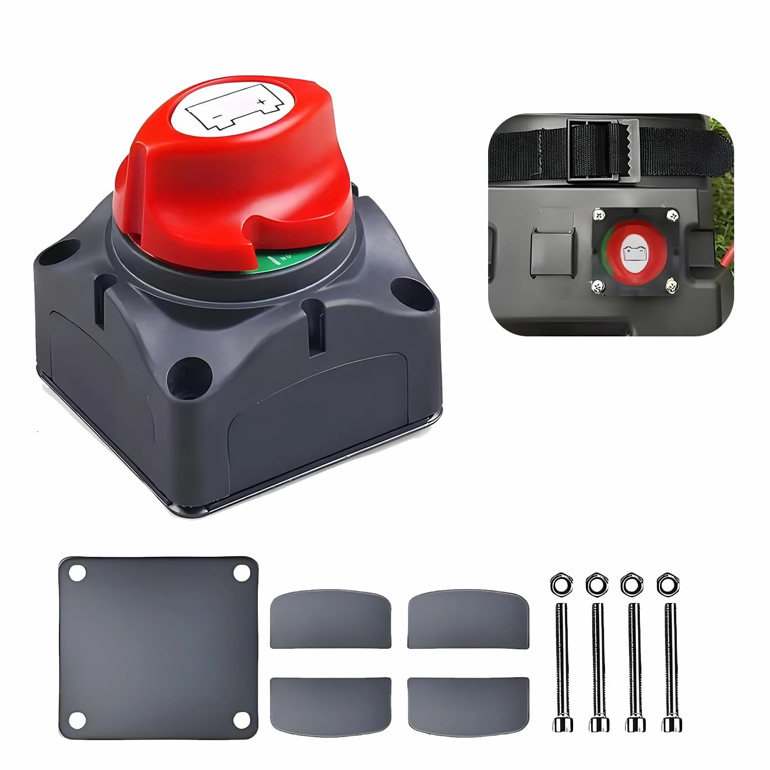 Stacca Batteria 12V 24V 48V On-Off 250A, Staccabatteria Universale per Auto, Camper, Yacht, Barca, Camion, Autobus - Sicurezza e Protezione del Sistema Elettrico
