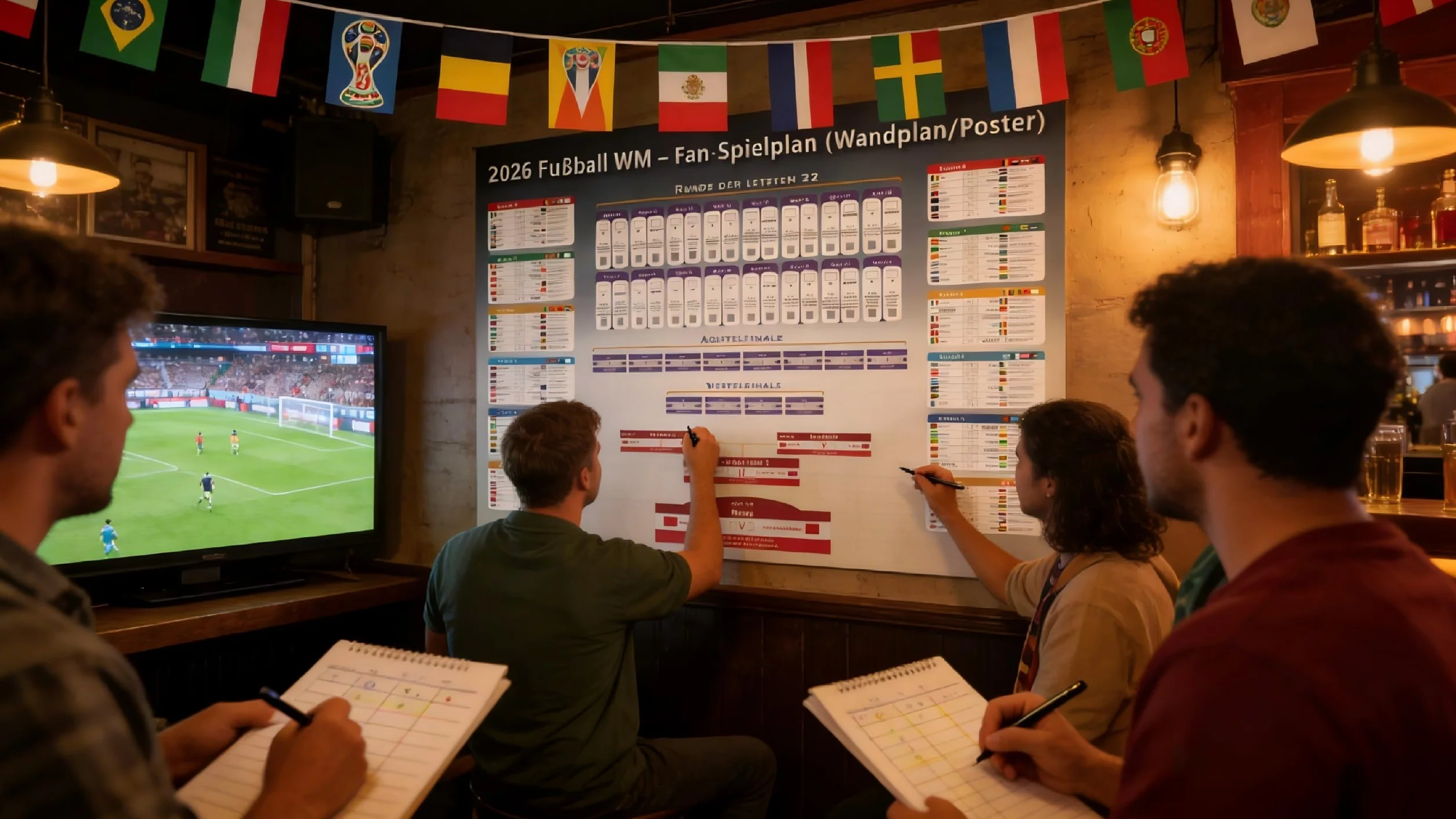 Plakat Mundial 2026 A1 Oficjalny Grafik Meczy Dekoracja Torneo
