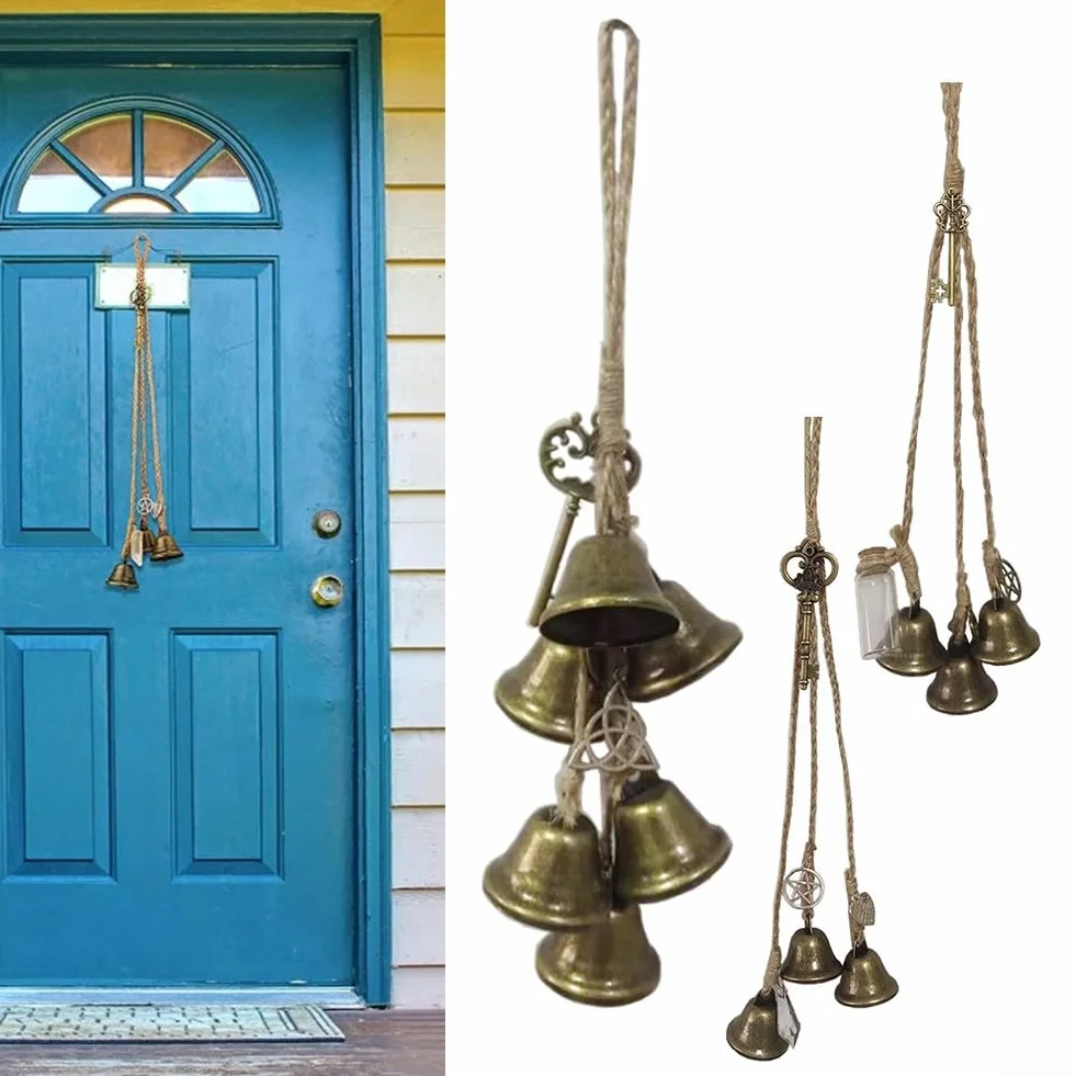 Witch Wind Chime con campane protettive per flusso di energia positiva
