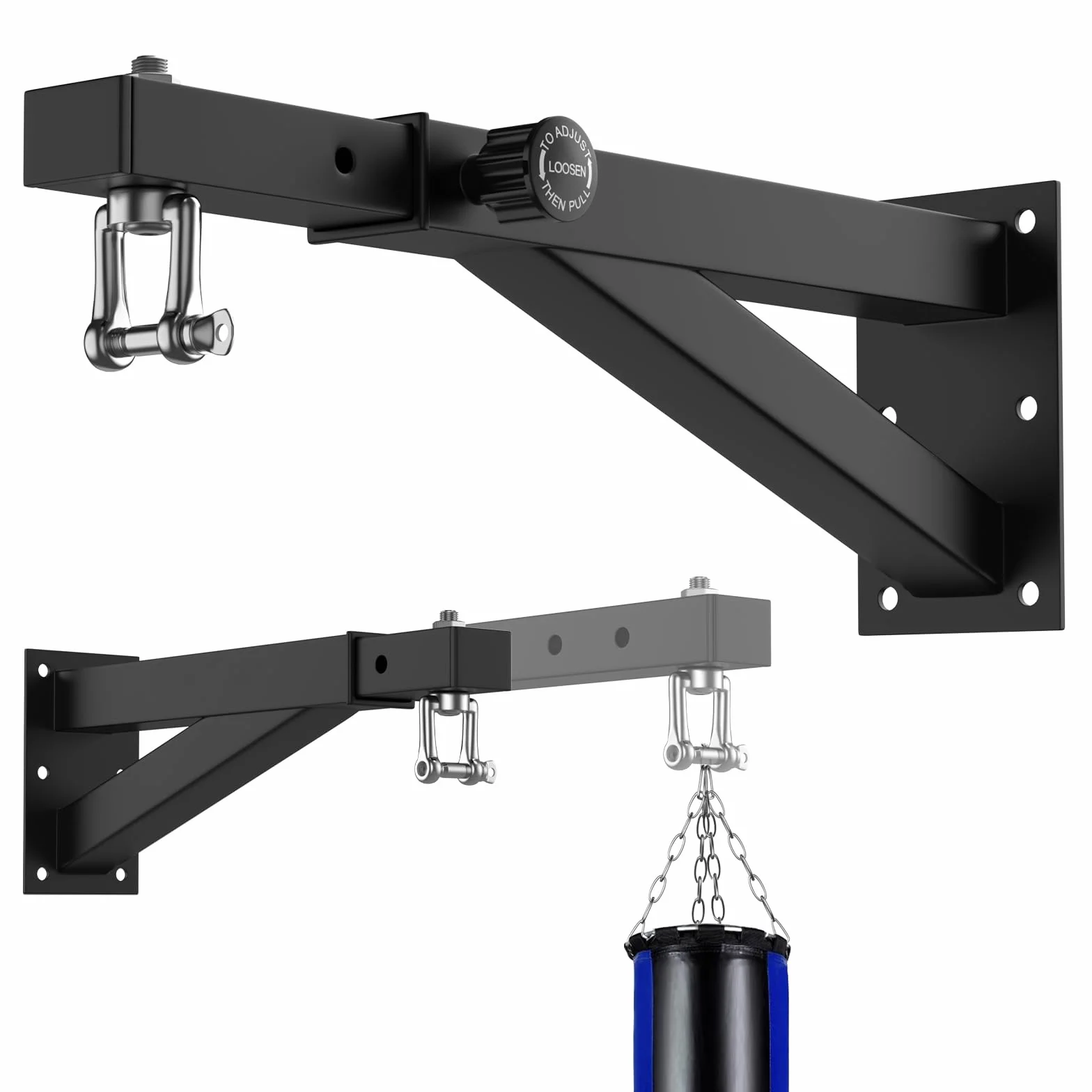 IMAYCC Professional Punching Bag Holder, Adjustable Punching Bag Bracket, Indoor And Outdoor for Kickboxing Bag, Muay Thai