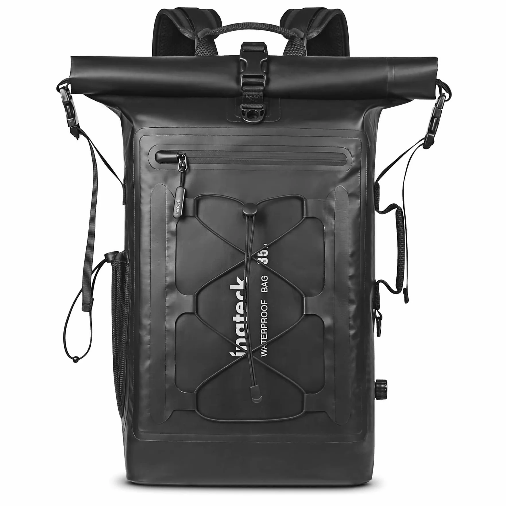 Inateck Zaino per Ciclismo e Moto Extra Large di Grande capacità, Zaino Impermeabile Multifunzionale Organizer per Bicicletta con Tracolla Staccabile, per Escursionismo e attività all’Aperto