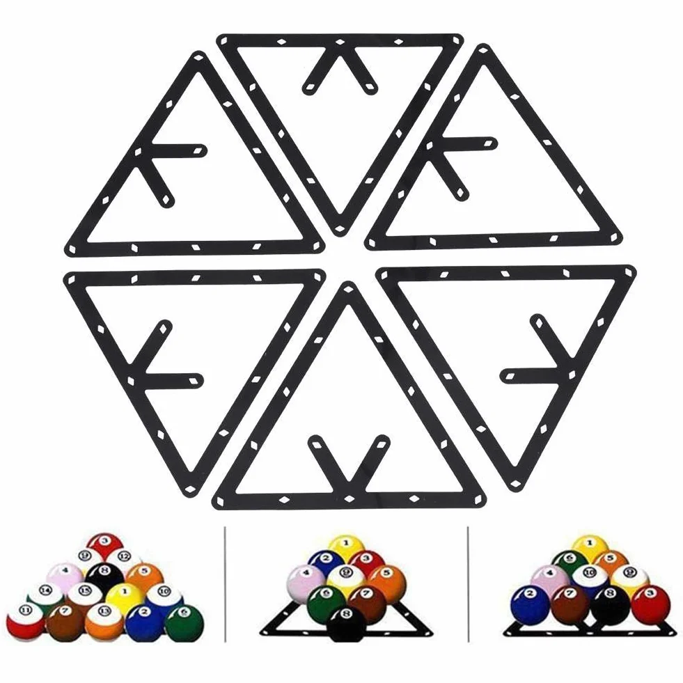 Portapalline da Biliardo Triangolo Magic Ball Rack per 8 Ball 9 Ball 10 Ball Pool