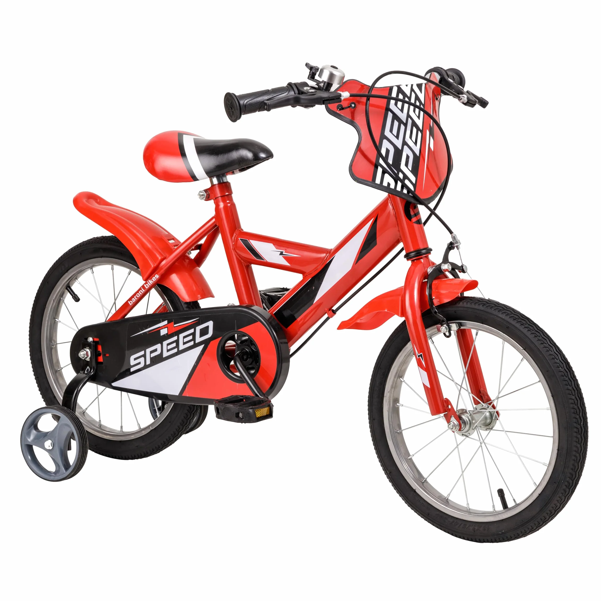 Baroni Toys Bicicletta Bambino 12'' 14'' 16'' Acciaio Rotelle