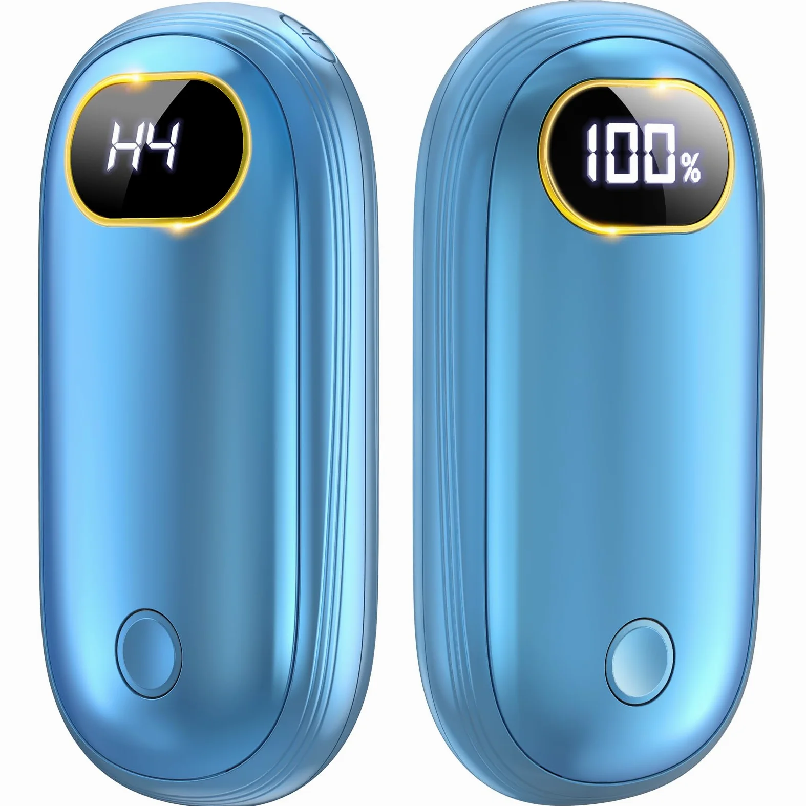 Scaldamani elettrici da 14000 mAh, ricaricabili fino a 18 ore di calore, scalda le mani elettroniche fino a 55 °C, scaldamani ricaricabili, confezione da 2 per golf Raynauds campeggio, regali caldi