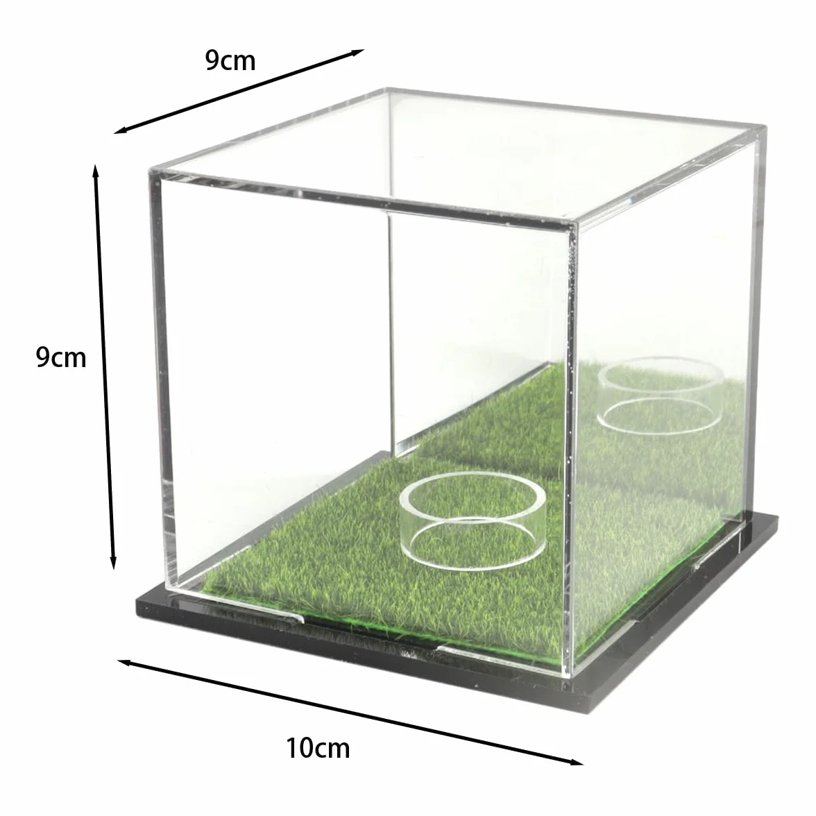 Espositore per palline da golf acrilico 12x12x11 cm singole quadrato