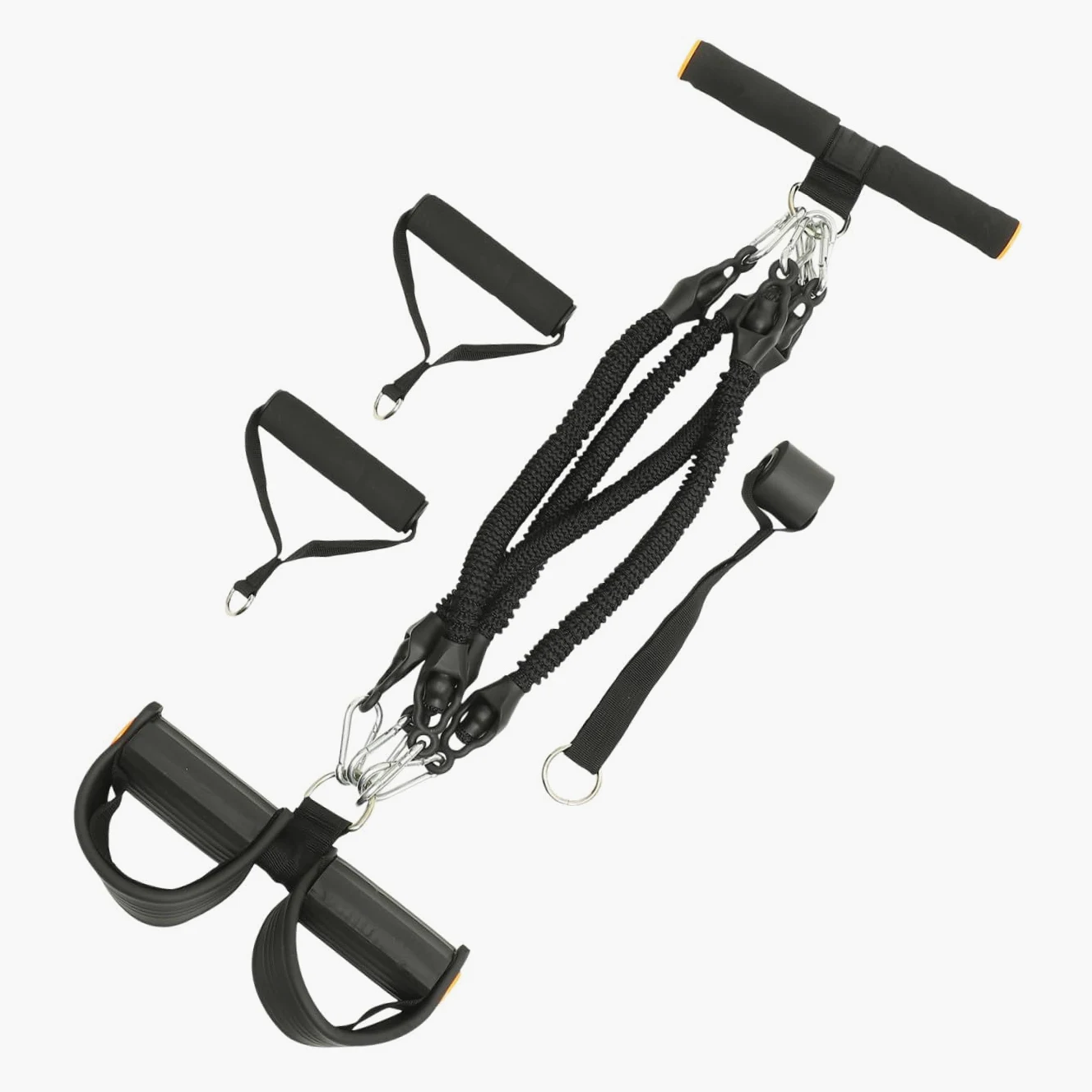 Alasum Corda Elastica Pedale per Esercizi Addominali Fascia di Resistenza, Attrezzatura Fitness Portatile in Materiale Ecologico per Allenamento Vita, Gambe e Braccia a Casa