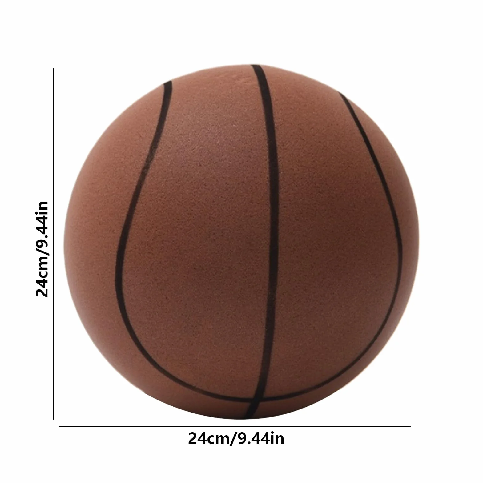 Generico Pallacanestro Silenziosa - Palla Da Allenamento Indoor Da Basket Silenziosa In PU Da 7 Pollici | Palloni Da Baskets Per Interni In Morbida Schiuma Palloni Da Basket Silenziosi Per Dribbling