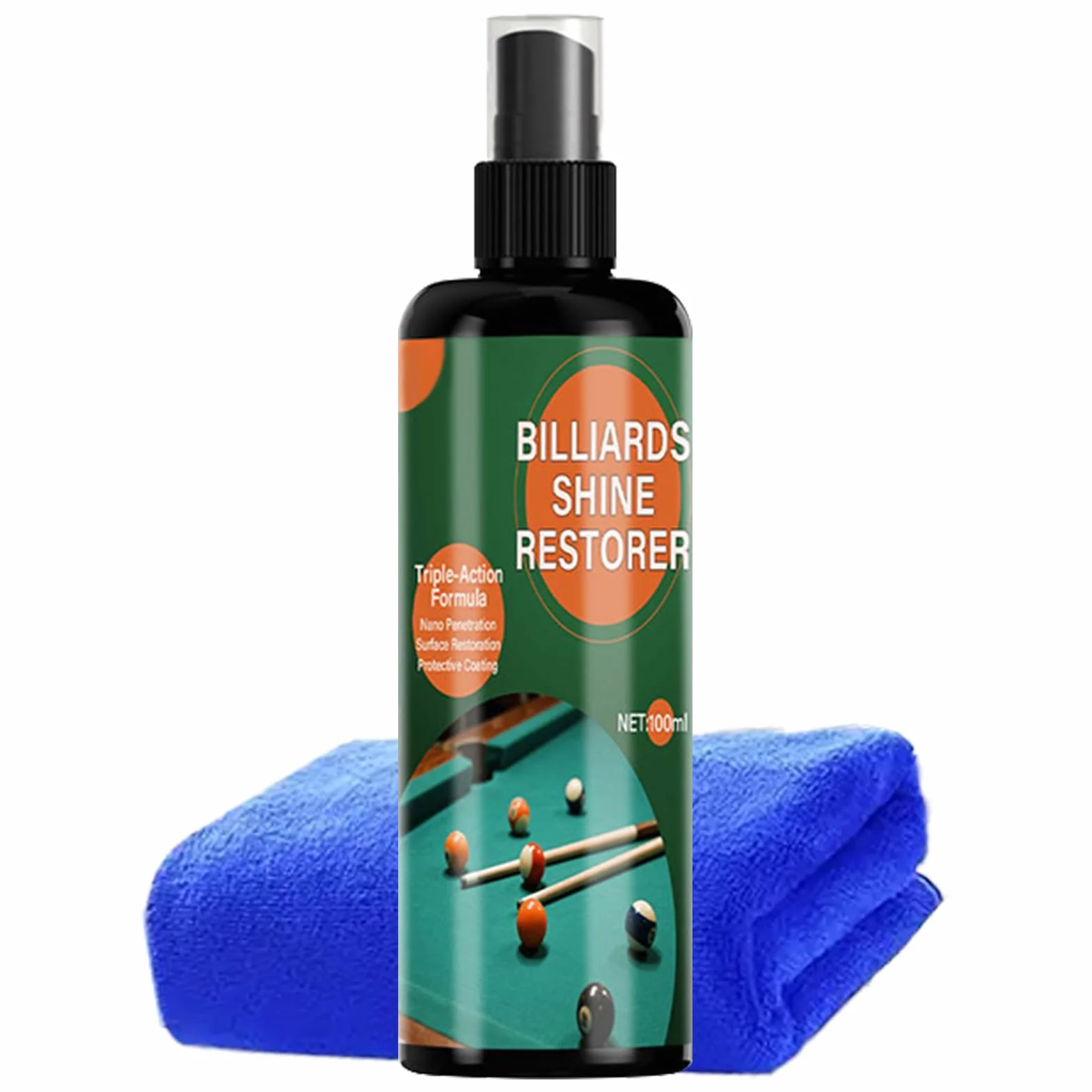 Spray Pulitore Tavoli Biliardo 100ml Lucidante Professionale Biglie