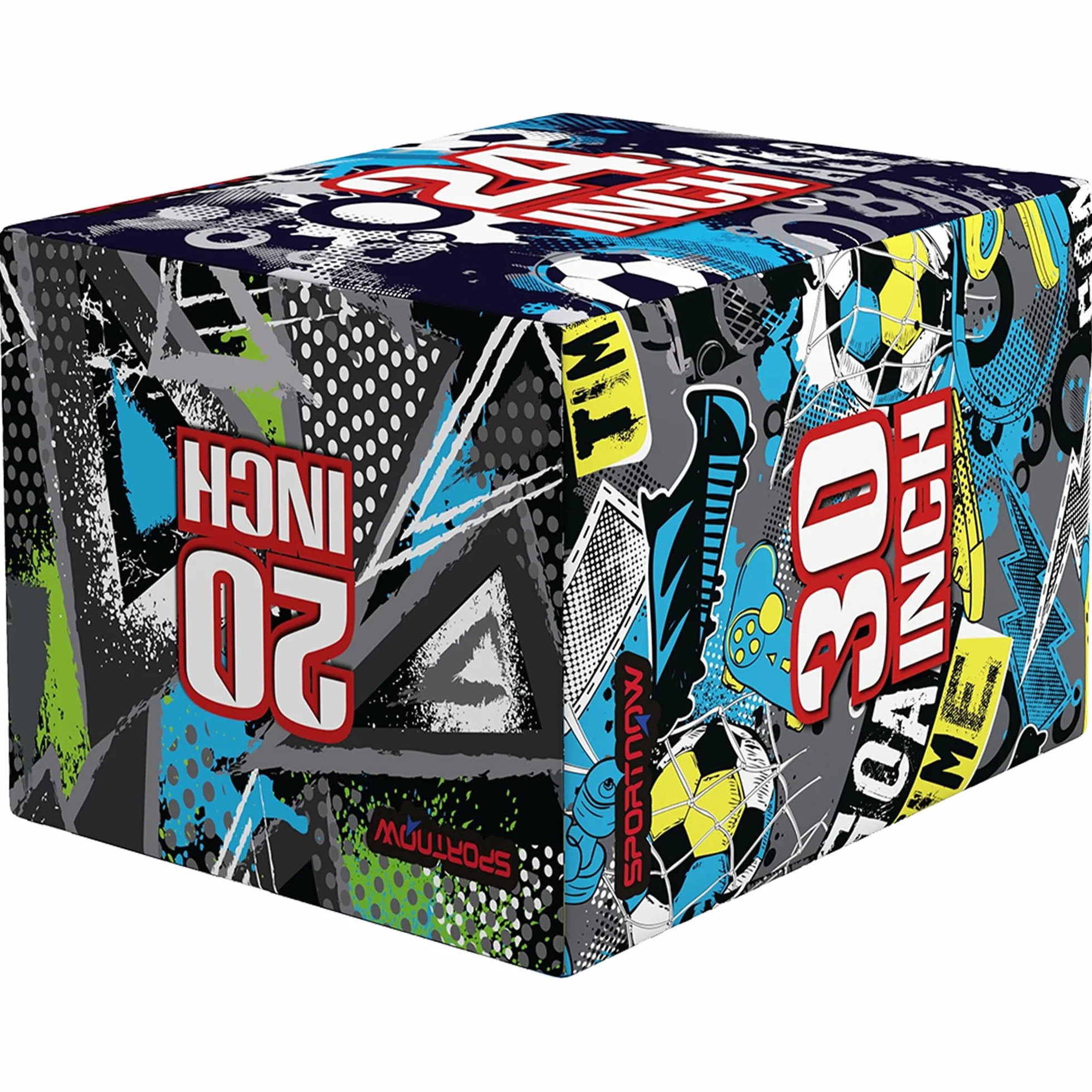 SPORTNOW 3 in 1 Plyo Box, Piattaforma Pliometrica per Allenamento Salti