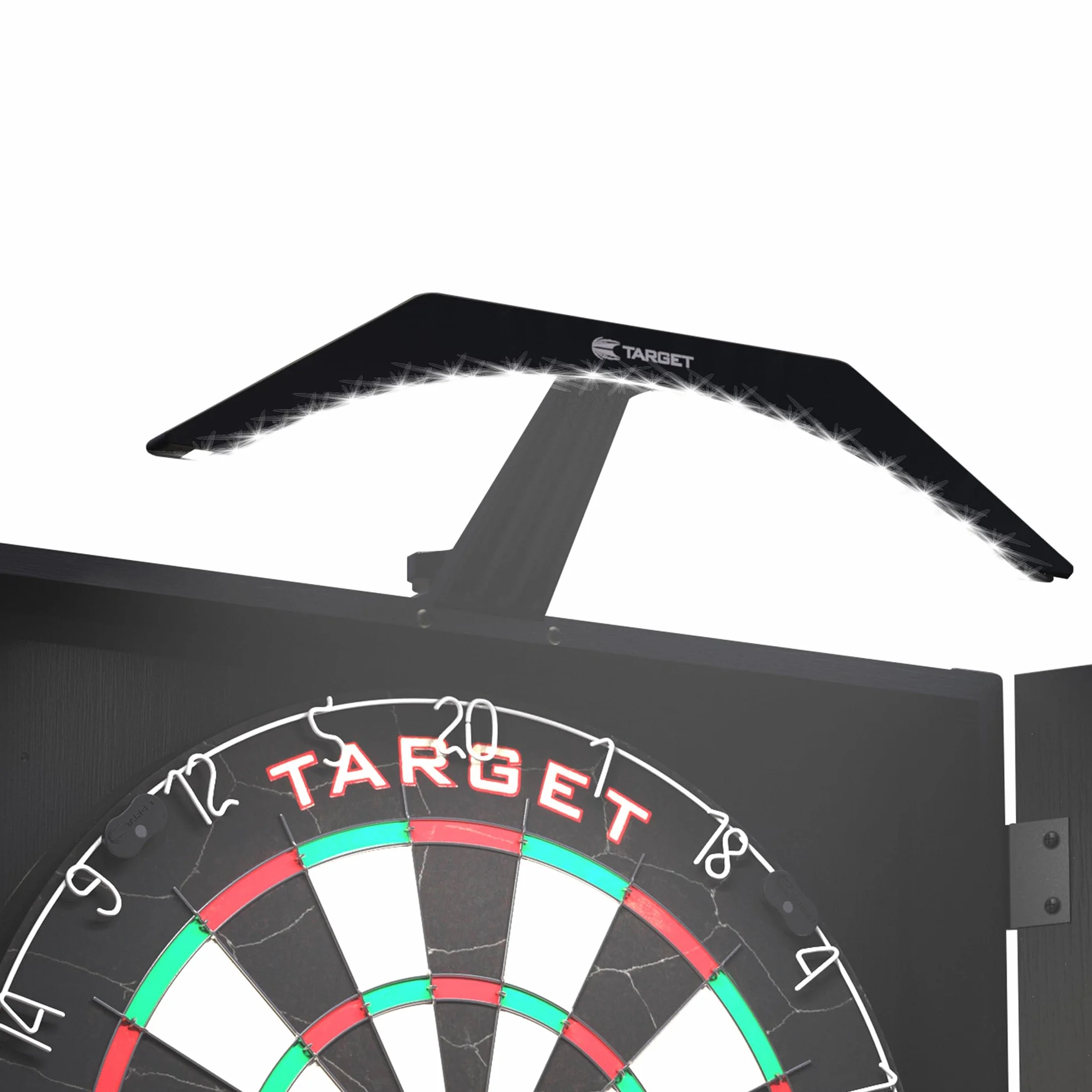 Target Darts Arc Dartboard LED Light Sicurezza Fits All Dart Boards Easy Assembly Bright Lighting