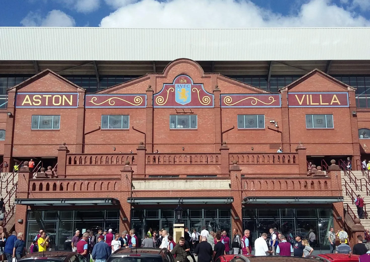 Aston Villa FC Villa Park Stairway To Holte End Art Print AVFC
