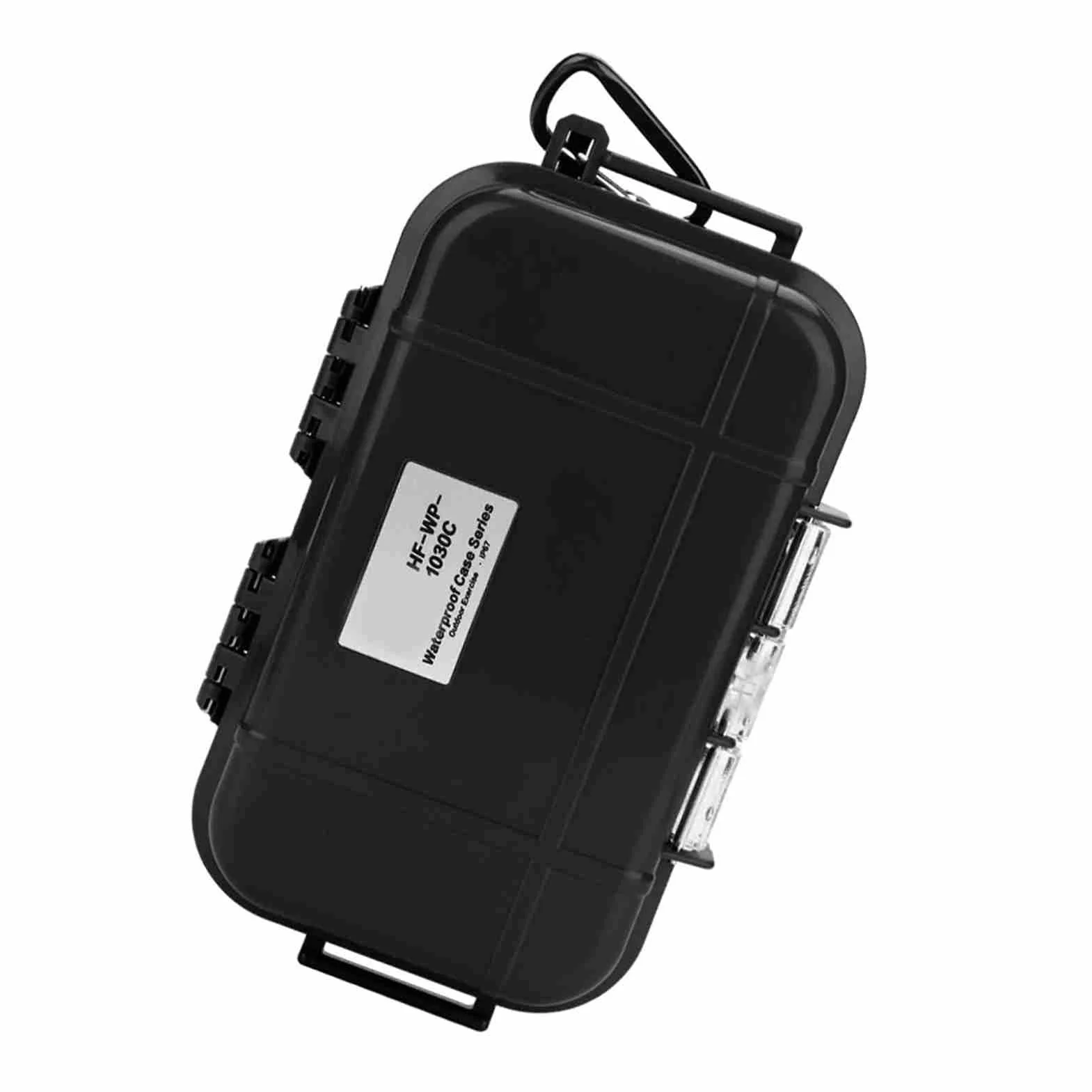 Cocoarm ABS EDC Box Impermeabile Scatola di Stoccaggio con Cuscinetto in Gomma Staccabile