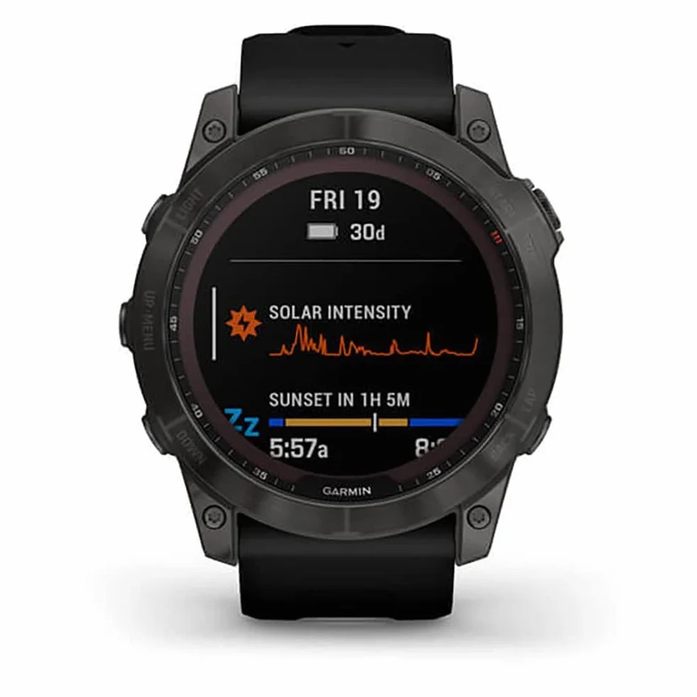 Garmin Fenix 7X Sapphire Solar Grigio Carbonio DLC Titanio Rinnovato