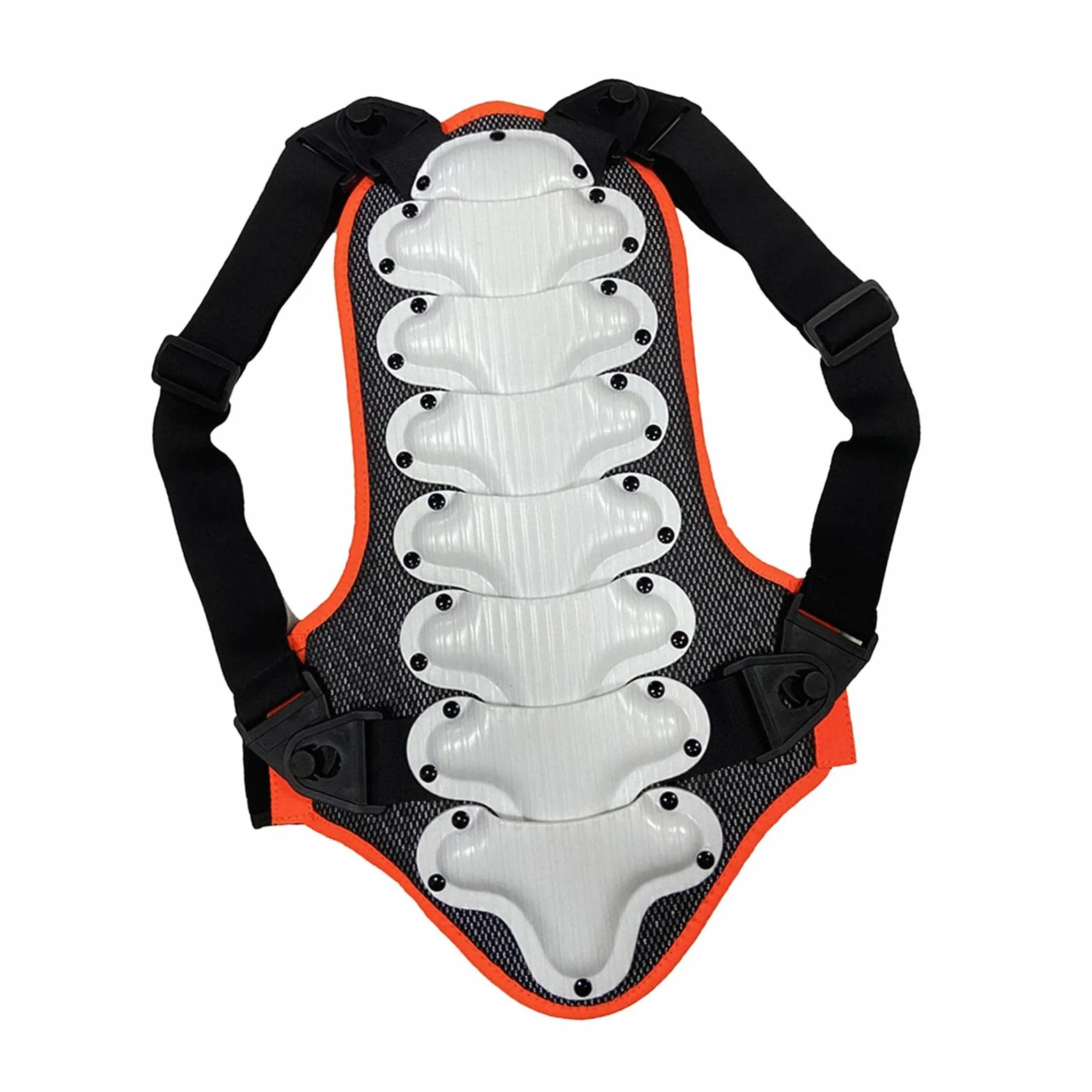 Paraschiena per bambini, per motocross, per equitazione, discesa, S, colore: bianco
