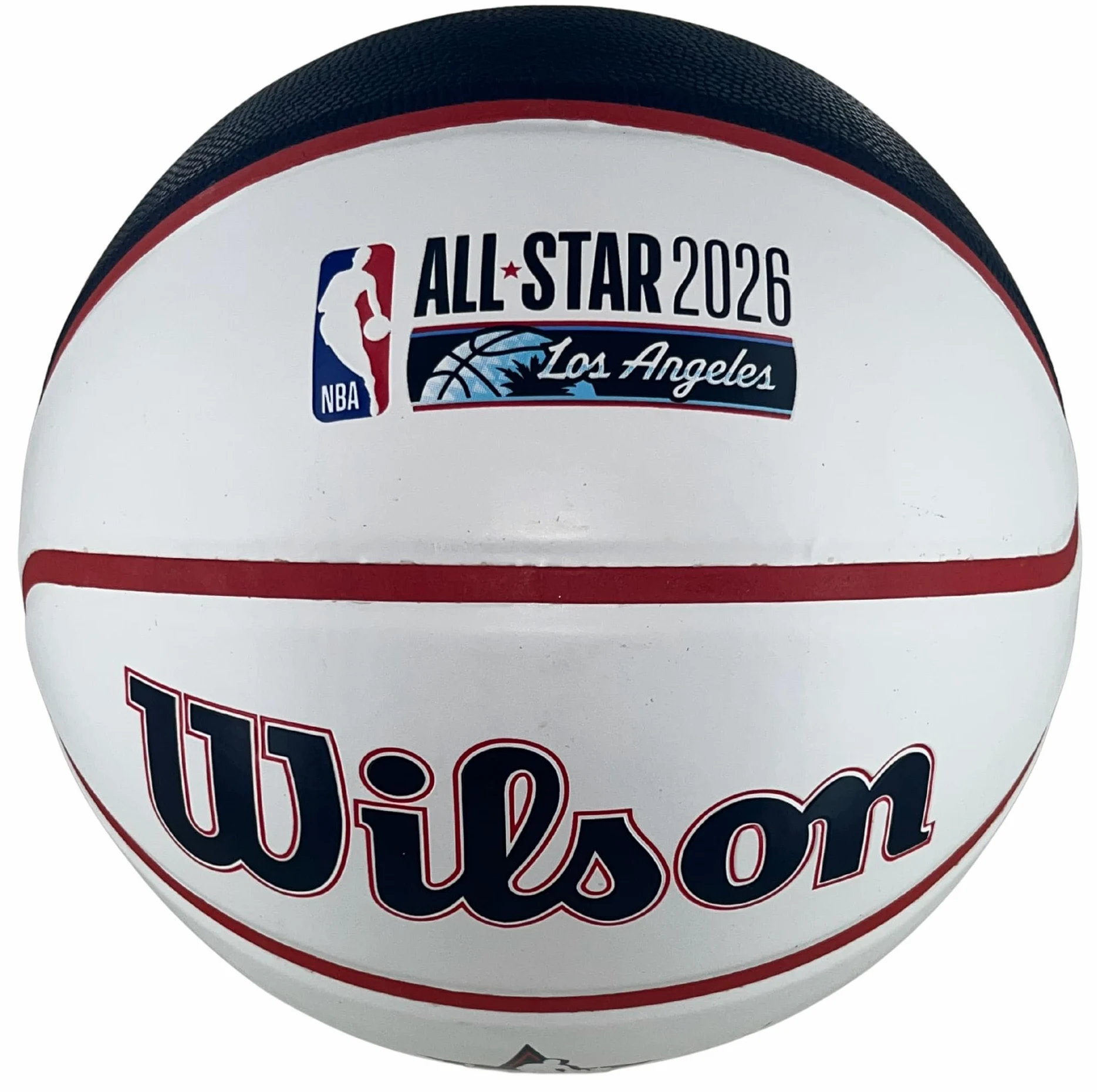 WILSON Pallone da basket NBA All-Star Game 2026 Pannello bianco autografo – Los Angeles