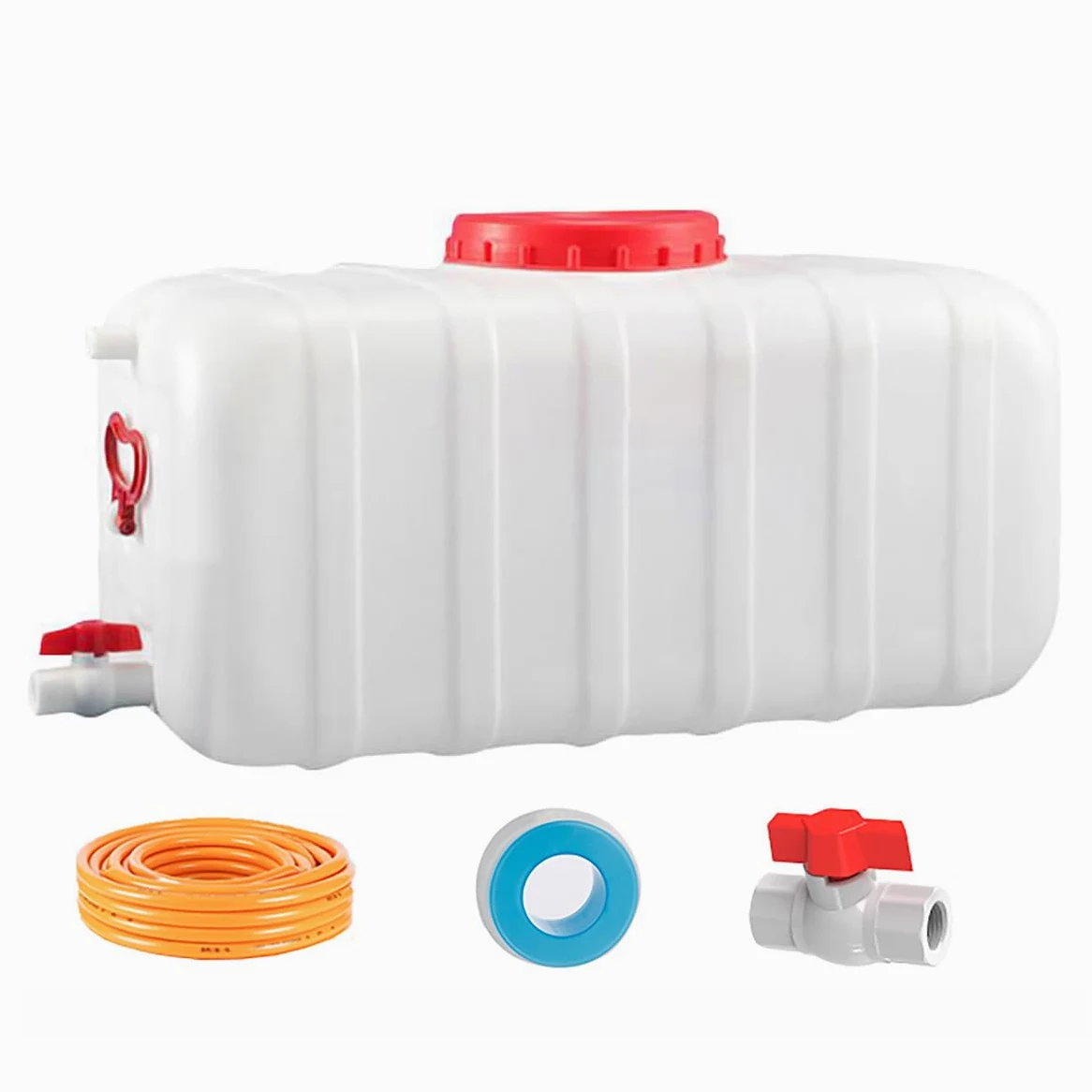 Serbatoi per L'Acqua Sanitaria 25L/35L/50L/80L/110L/200L Serbatoio dell'Acqua，Torre dell'Acqua Addensata Rettangolare per Alimenti con Rubinetto per Lo Stoccaggio Dell'a(Size:80L)