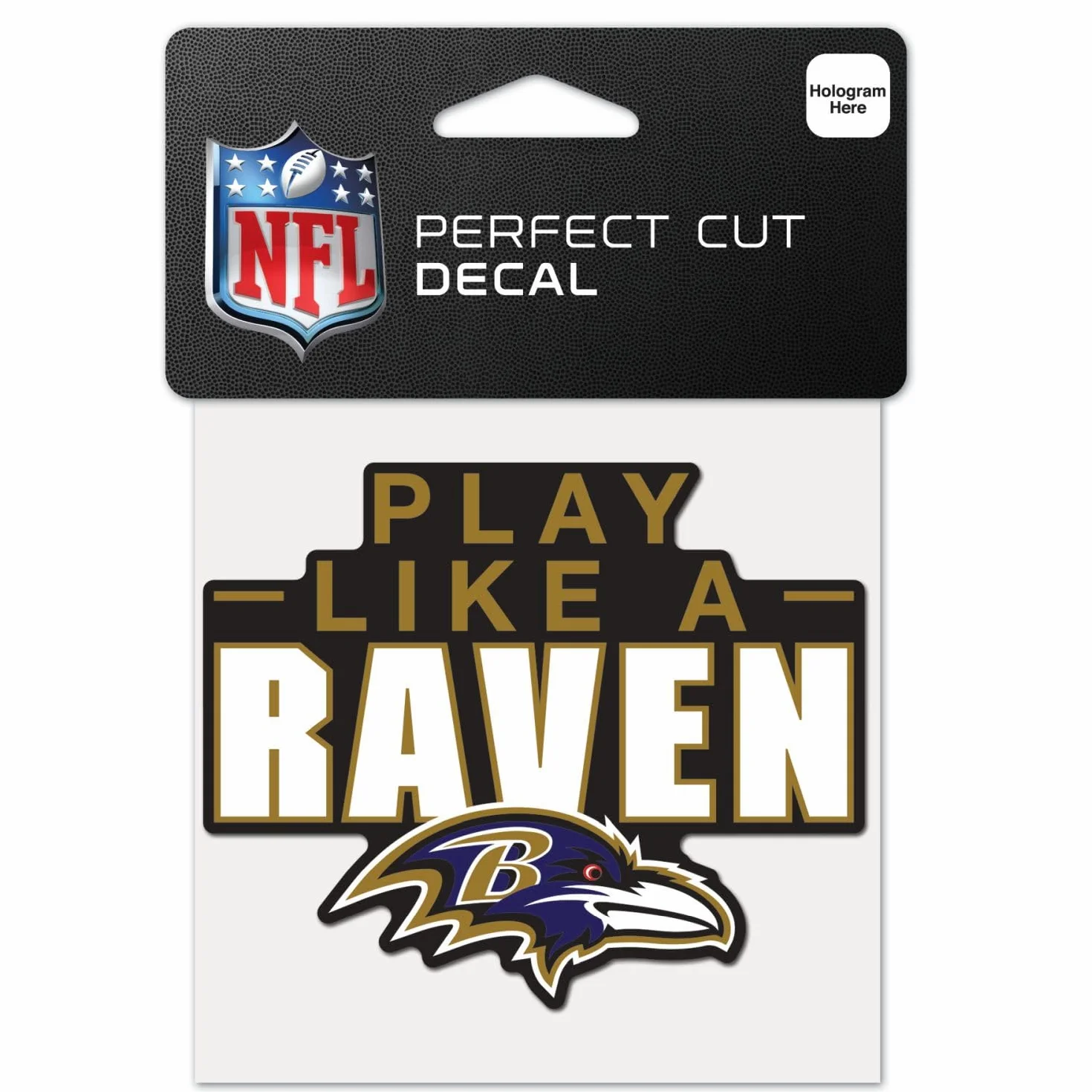 WinCraft Perfect Cut 10 x 10 cm adesivo NFL Teams slogan